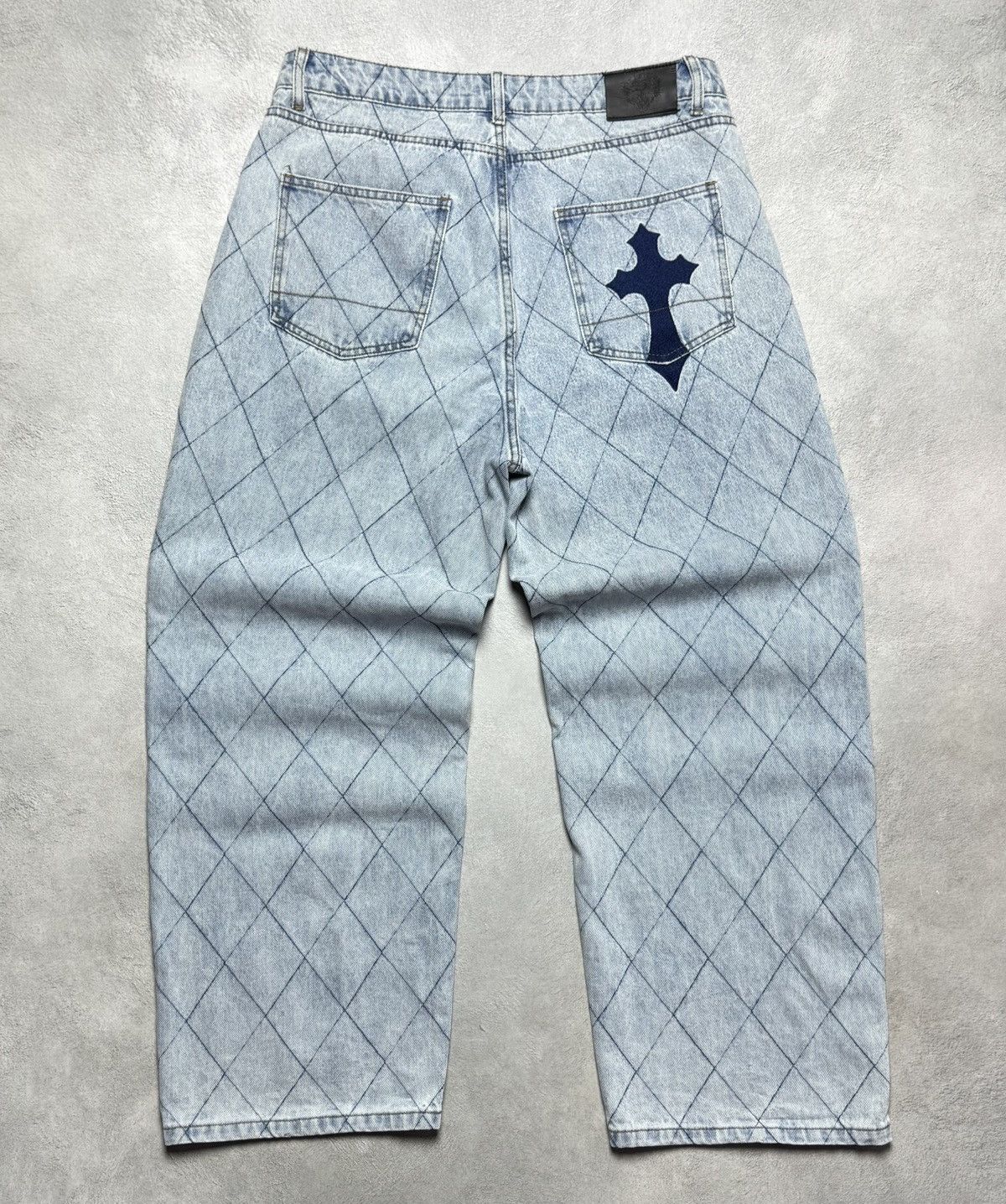 Ed Hardy Ed Hardy X Urban Outfitters Distressed Denim Wide Leg Pants Size US 32 / EU 48 - 1 Thumbnail