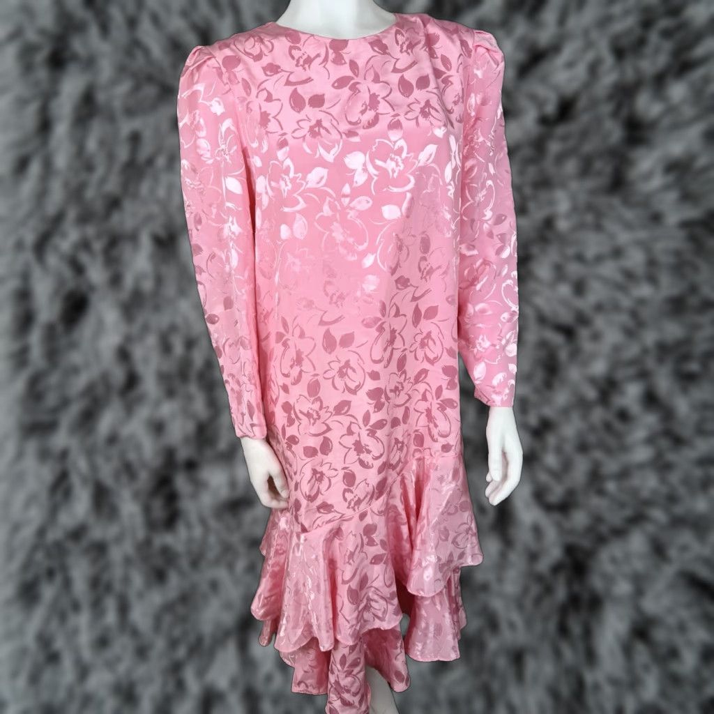 drop waist dress summer White Pink Floral Belted Mini Dress for Women main image 0