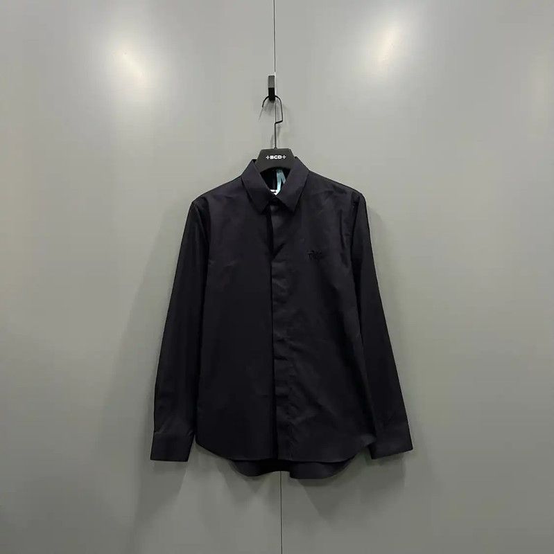 Dior Dior Women's Navy Long Sleeve Crop Shirt 0089 Size ONE SIZE - 1 Thumbnail