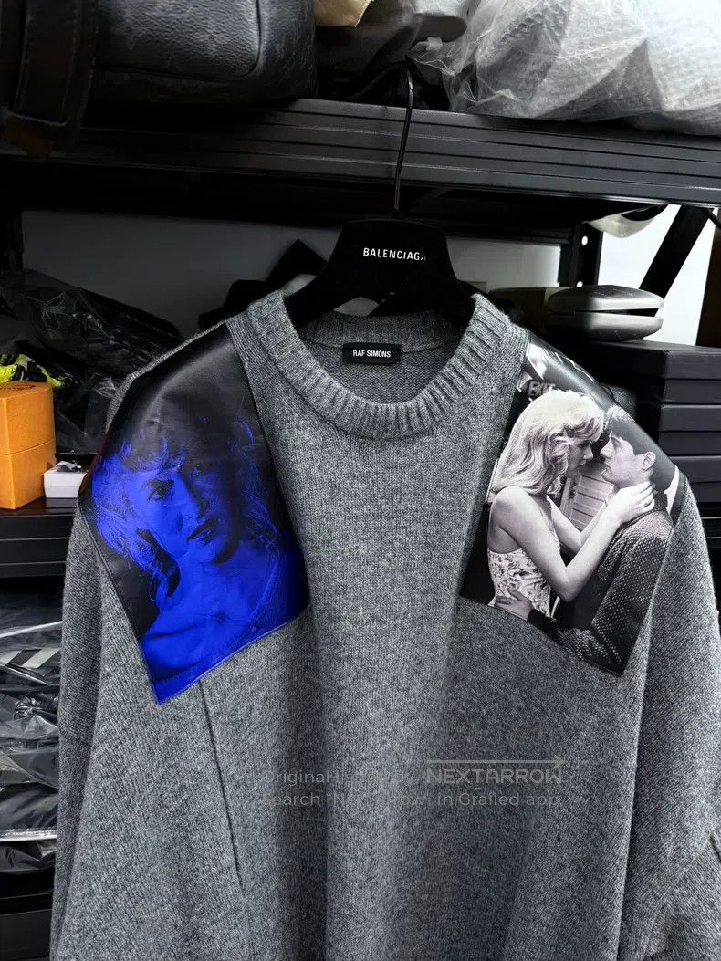 Raf Simons Raf Simons 19aw portrait silhouette patch sweater Size US S / EU 44-46 / 1 - 2 Thumbnail