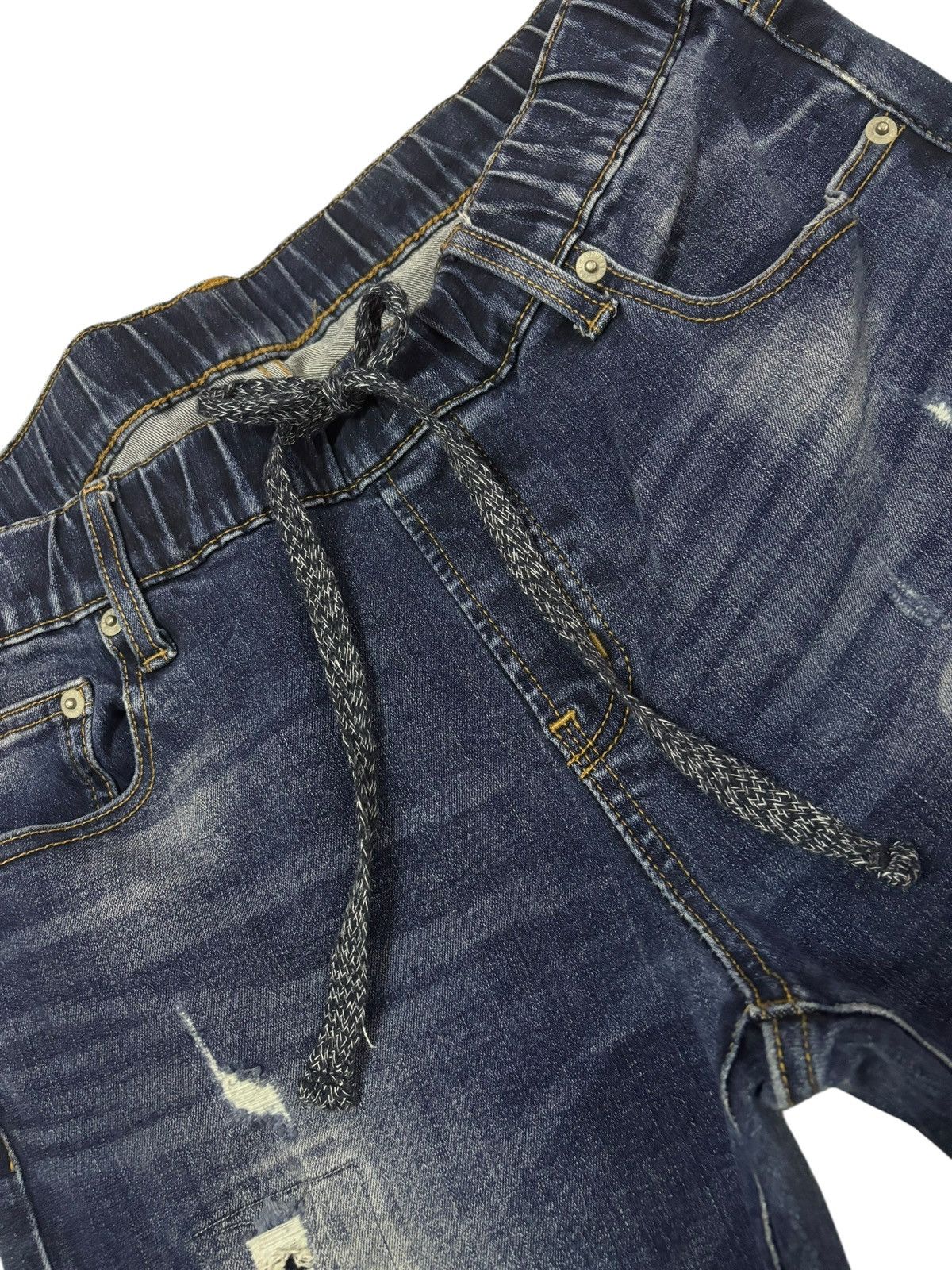 Japanese Brand Vtg Y2k Japan Azul by Moussy Distressed Relaxed Jeans Size US 32 / EU 48 - 4 Thumbnail