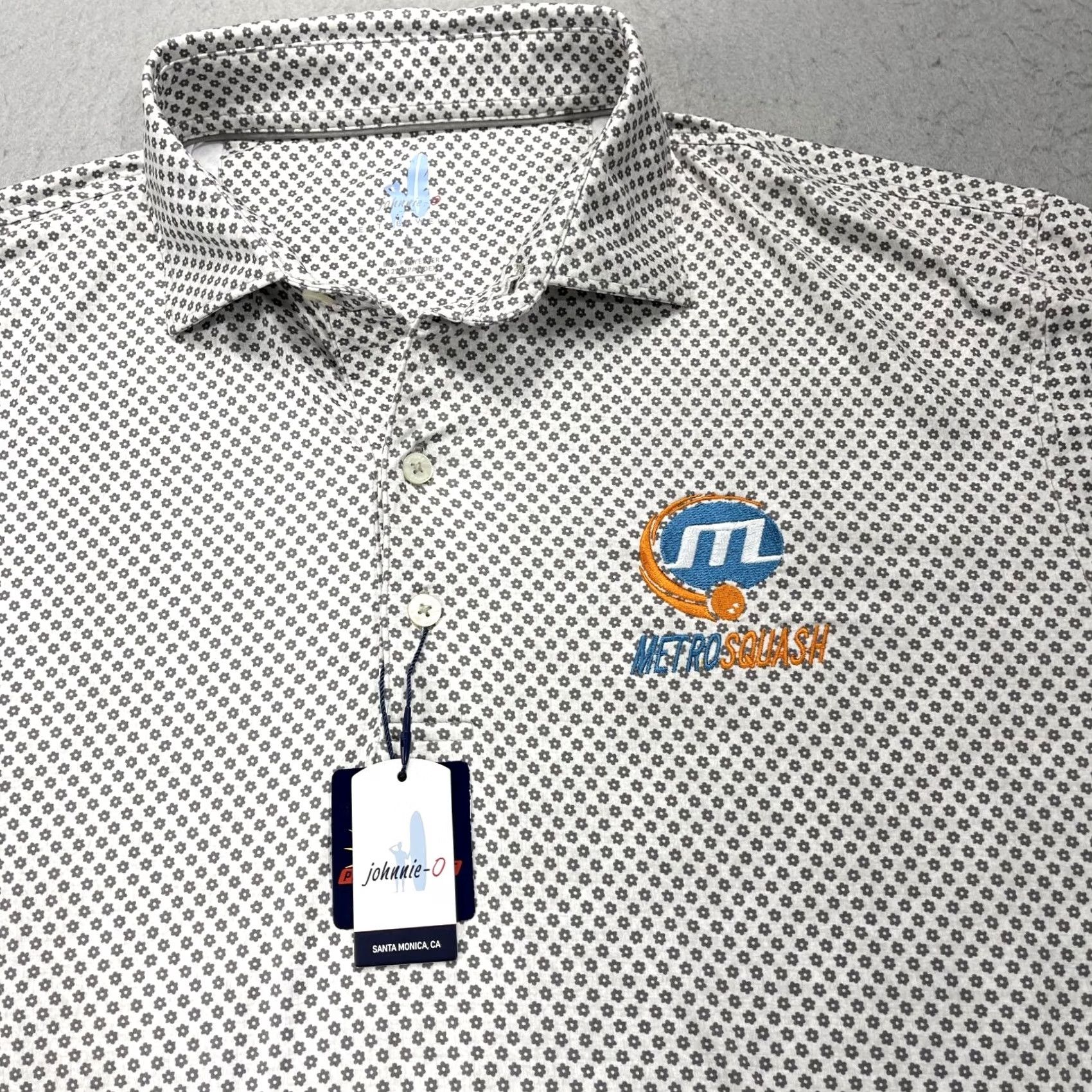johnnie-O johnnie-O Polo Shirt Mens L Gray Tegan Featherweight Golf Logo NWT Size US L / EU 52-54 / 3 - 2 Thumbnail