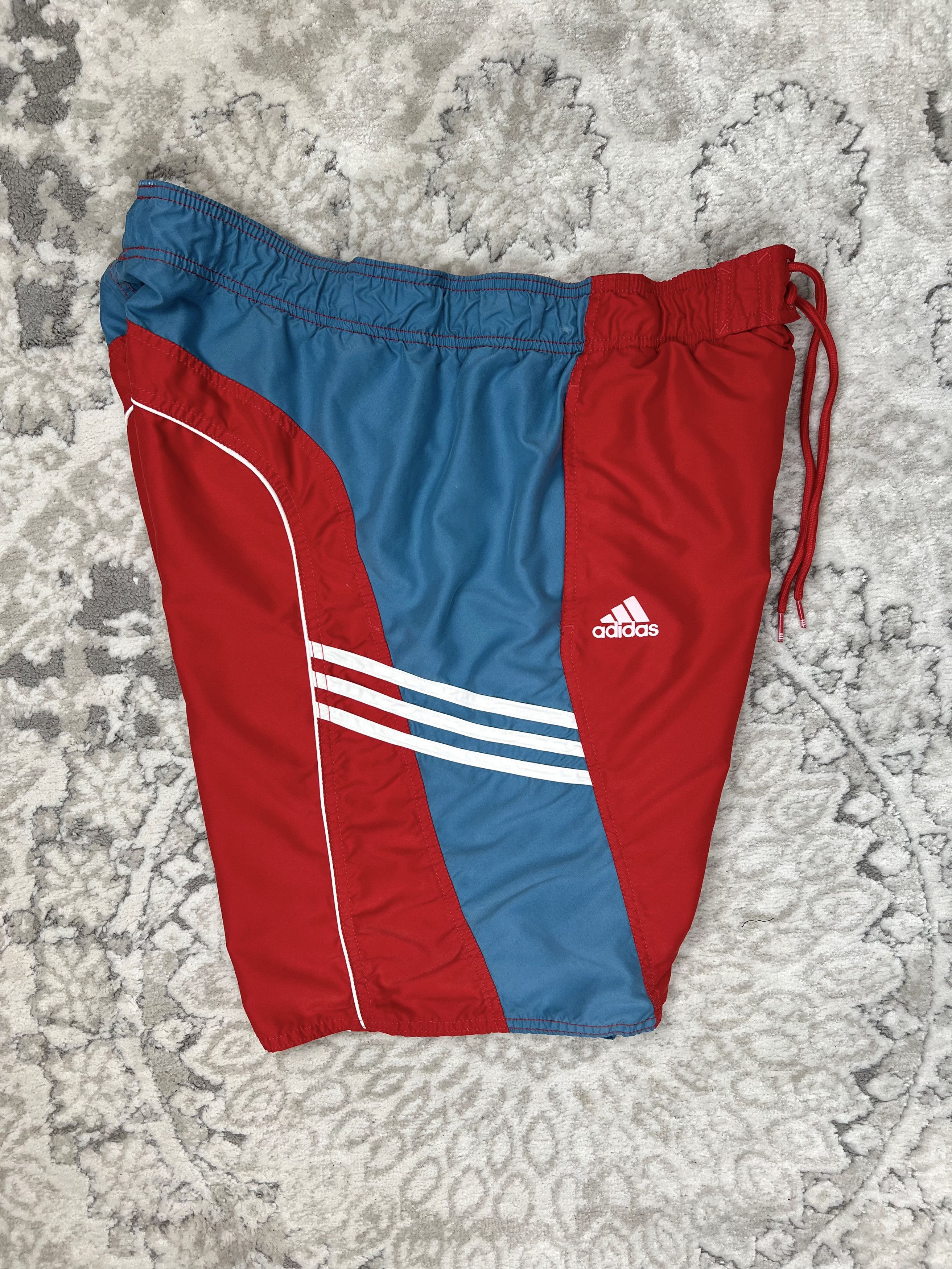 Adidas Adidas Retro Style Swim/Sport Shorts Red/Blue Size XL Size US 38 / EU 54 - 5 Thumbnail