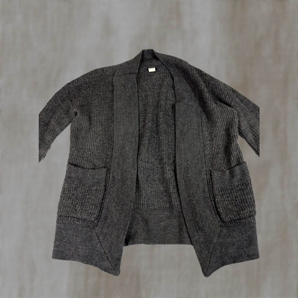 J.Crew VINTAGE J.CREW Cardigan Women XS Gray Merino Wool Alpaca Pockets Sweater Size XS / US 0-2 / IT 36-38 - 1 Thumbnail