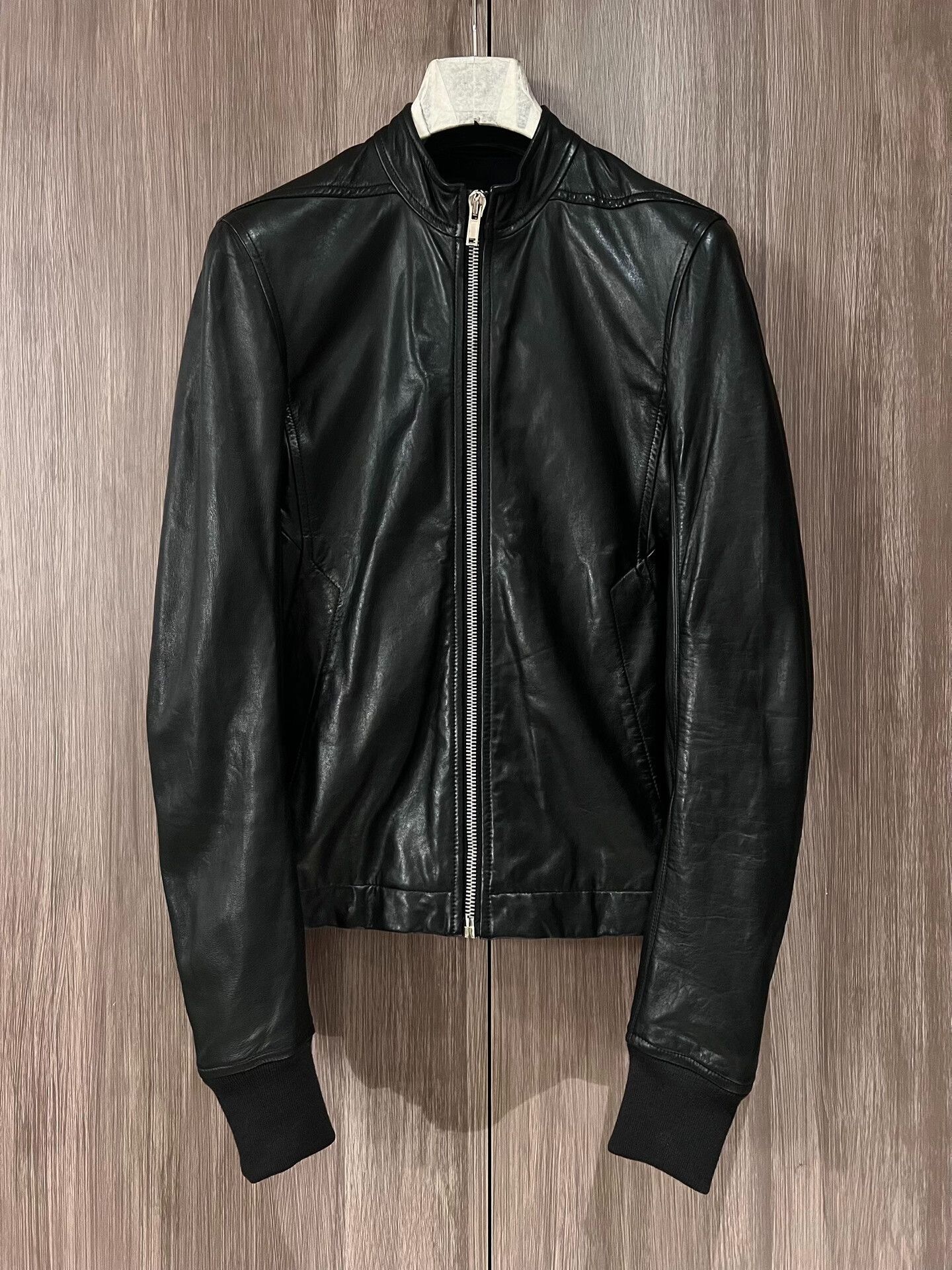 Rick Owens Black Blister Leather Sternberg Jacket | Grailed