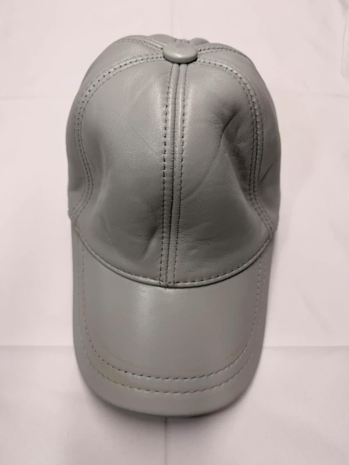 Other NEW Grey Leather Baseball Cap - Premium Hat #010 Size ONE SIZE - 1 Thumbnail
