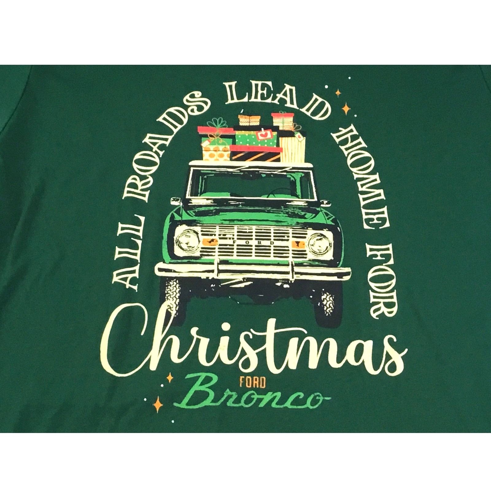Ford Ford Bronco Christmas Home T-Shirt 2XLGreen Holiday NWT XXL Size US XXL / EU 58 / 5 - 2 Thumbnail