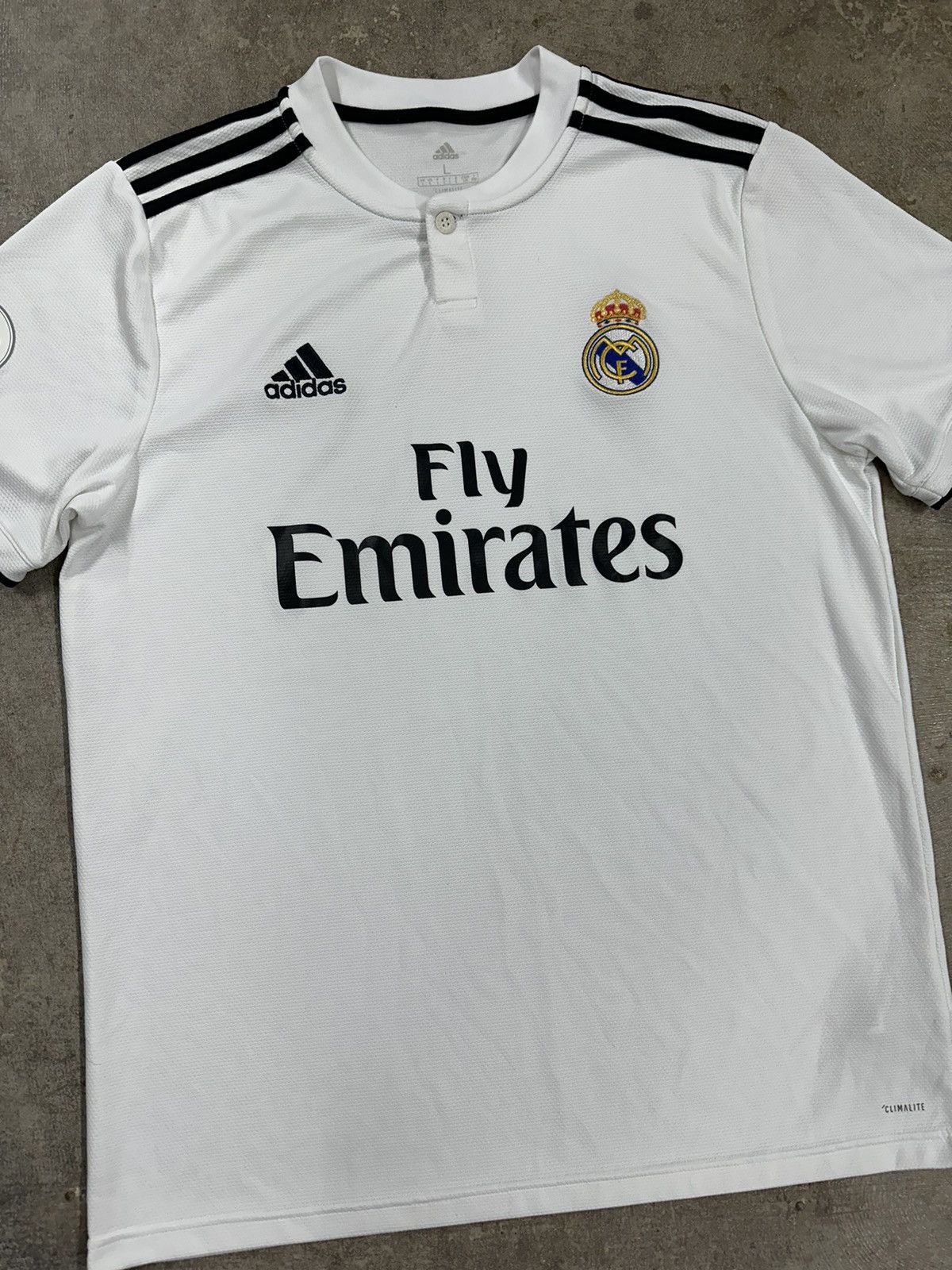 Adidas Adidas 18/19 Real Madrid FC Home Soccer Jersey Kit Size US L / EU 52-54 / 3 - 3 Thumbnail