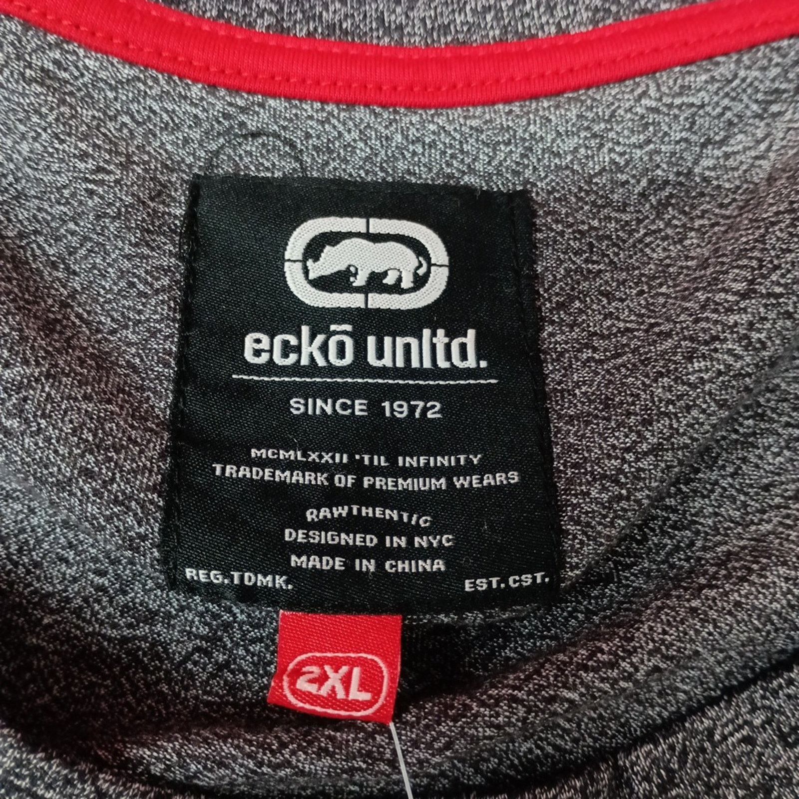Ecko Unltd. Ecko Unltd Men's Tank Top Size 2XL Heather Gray Rhino Logo Size US XXL / EU 58 / 5 - 3 Thumbnail