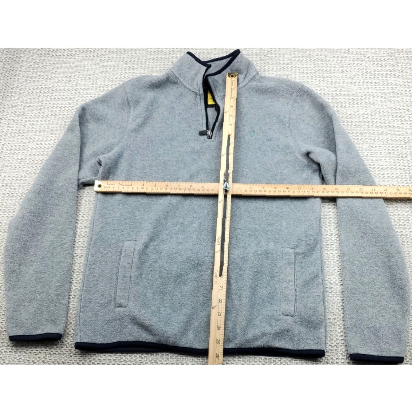 Prince Prince & Fox Mens S Light Gray Pullover Sweater 1/4 Zip Athleisure Hiking Golf Size US S / EU 44-46 / 1 - 7 Thumbnail