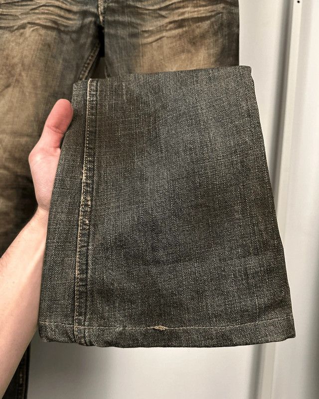 Le Grande Bleu (L.G.B.) LGB Mud Wash Cropped Bootcut Wolf Jeans (NO.WOLF 1818C) Size US 28 / EU 44 - 8 Thumbnail