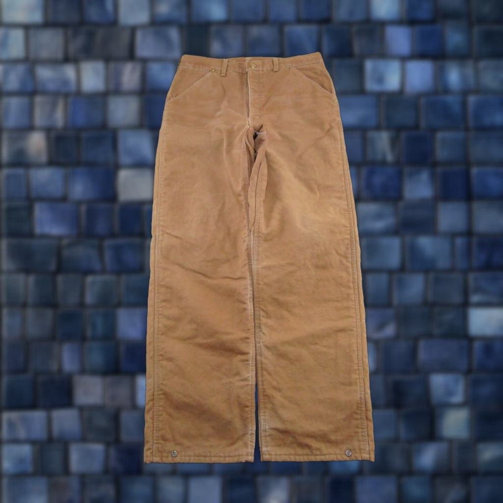 Carhartt VTG Carhartt Quilt Lined 34x32 62WQ Pants Adult Workwear Tan Beige Carhartt Pants Mens Workwear 90s VTG 34x32 Tan Beige 90s Carhartt Pants Mens Size US 34 / EU 50 - 1 Thumbnail