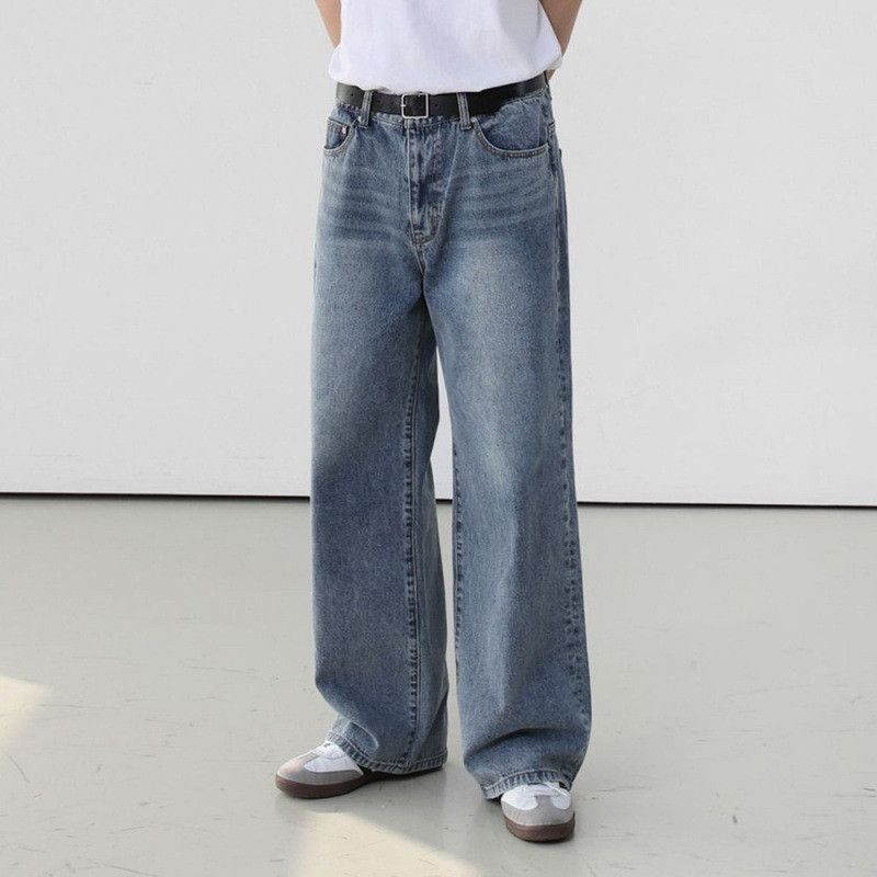 Japanese Brand × Jean Retro casual loose wide leg jeans Size US 32 / EU 48 - 5 Thumbnail