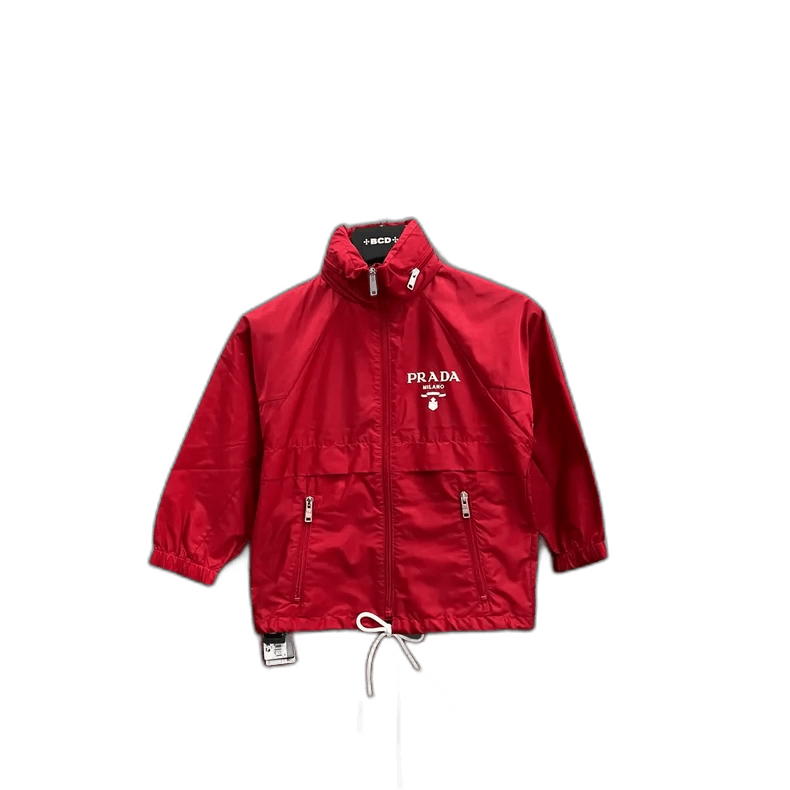 PRADA Red Logo Print Jacket Size 36 -2505