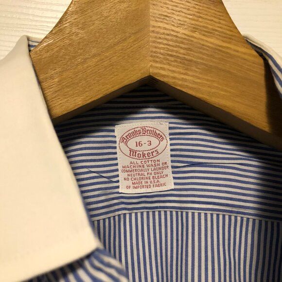 Brooks Brothers Brooks brothers men's cotton dress shirt size: 16-3 Size US L / EU 52-54 / 3 - 3 Thumbnail