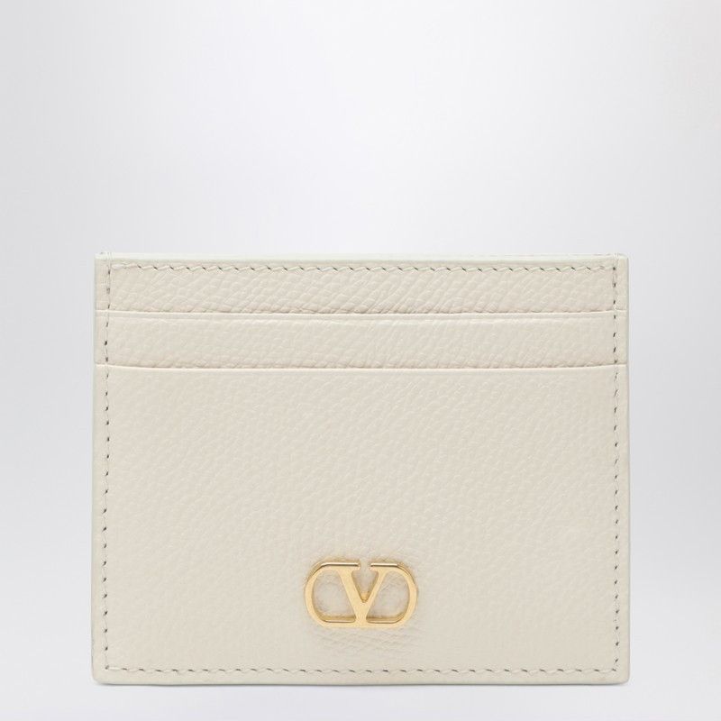 Valentino Valentino Garavani Ivory Vlogo Signature Card Holder Size ONE SIZE - 1 Thumbnail