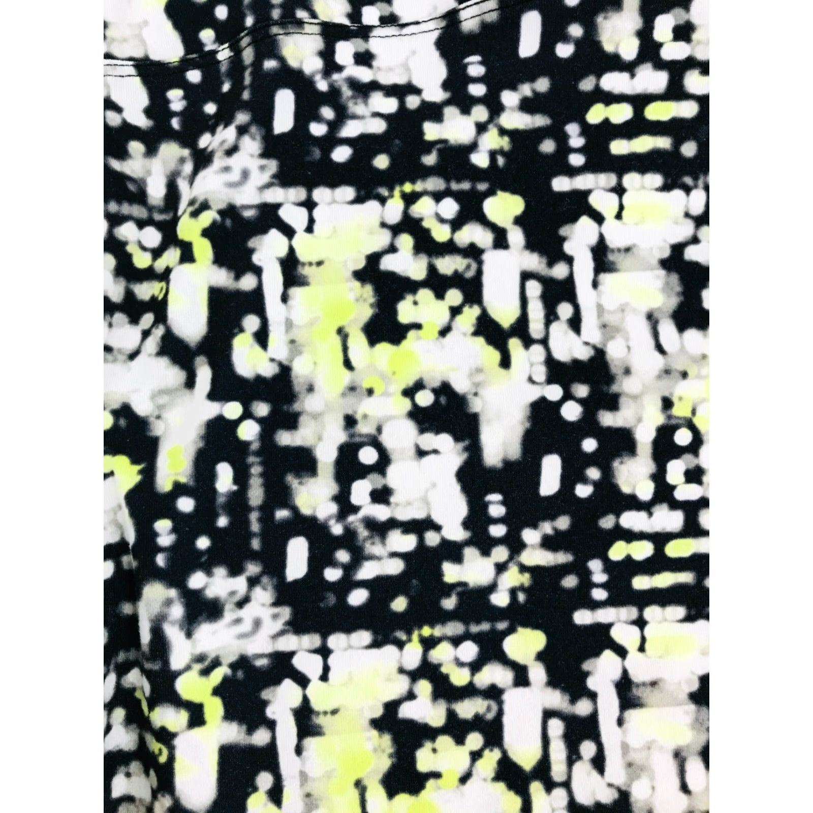 Vintage Balance Collection Pants Women’s Medium Black White Neon Yellow Capri Active Pants Casual Size 32" / US 10 / IT 46 - 3 Thumbnail