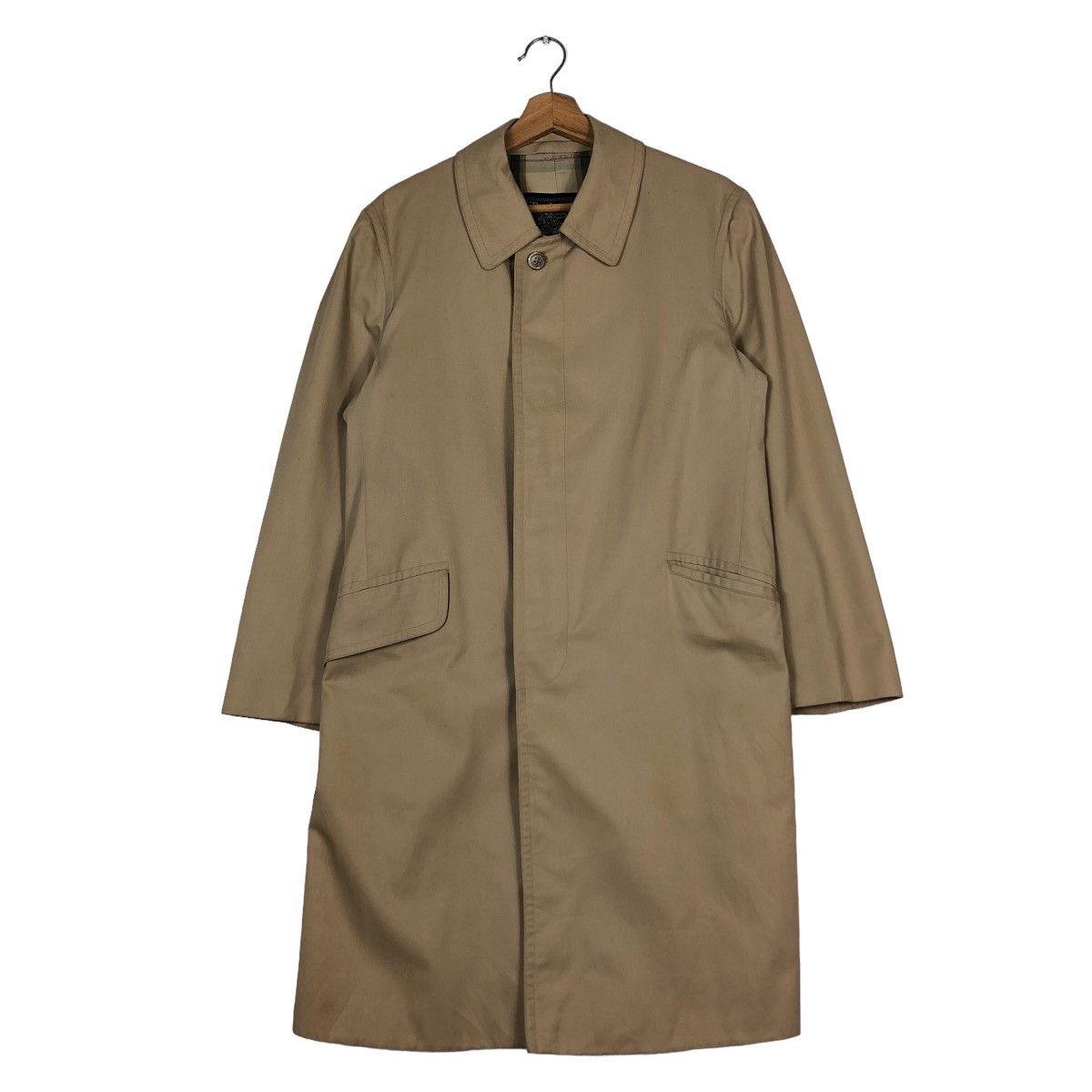 Burberry 🔥Vintage Burberrys London England Long Jacket Nova Check Size US M / EU 48-50 / 2 - 1 Thumbnail