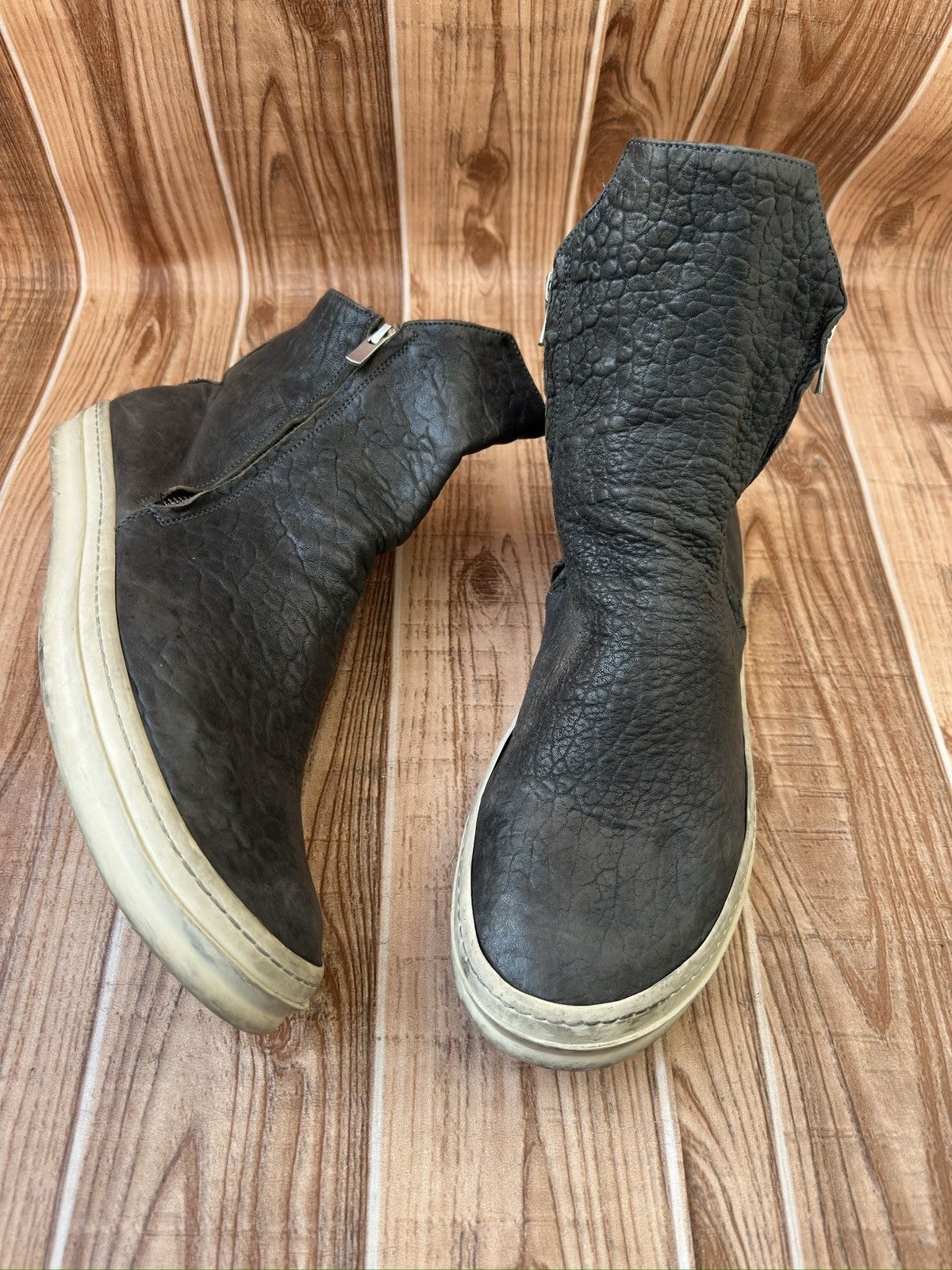 Officine Creative Officine Creative Double Zip up boots Like Rick Owens Size US 12 / EU 45 - 7 Thumbnail