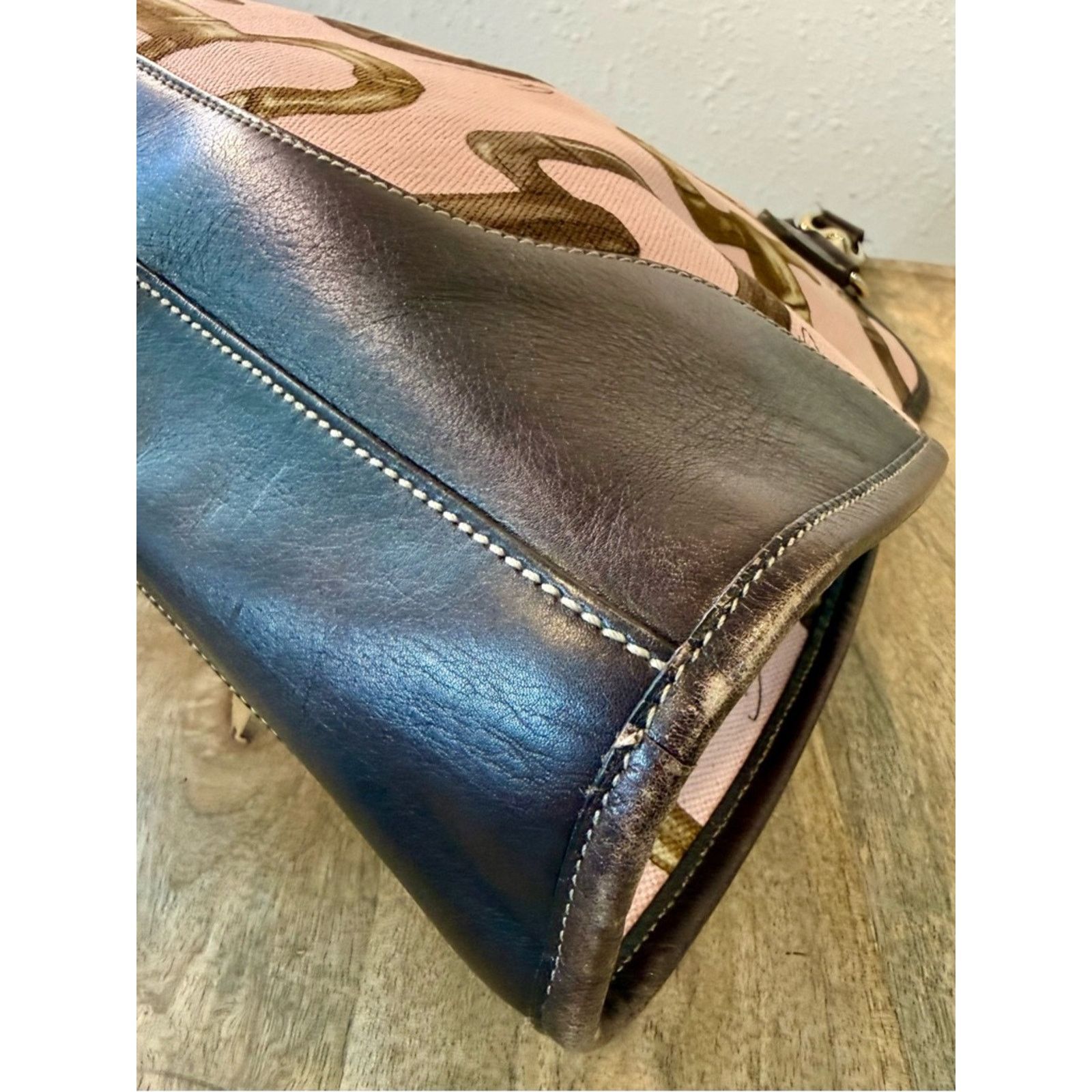 Gucci Gucci Pink Horsebit Bamboo Printed Jackie O Bouvier Bag Size ONE SIZE - 5 Thumbnail