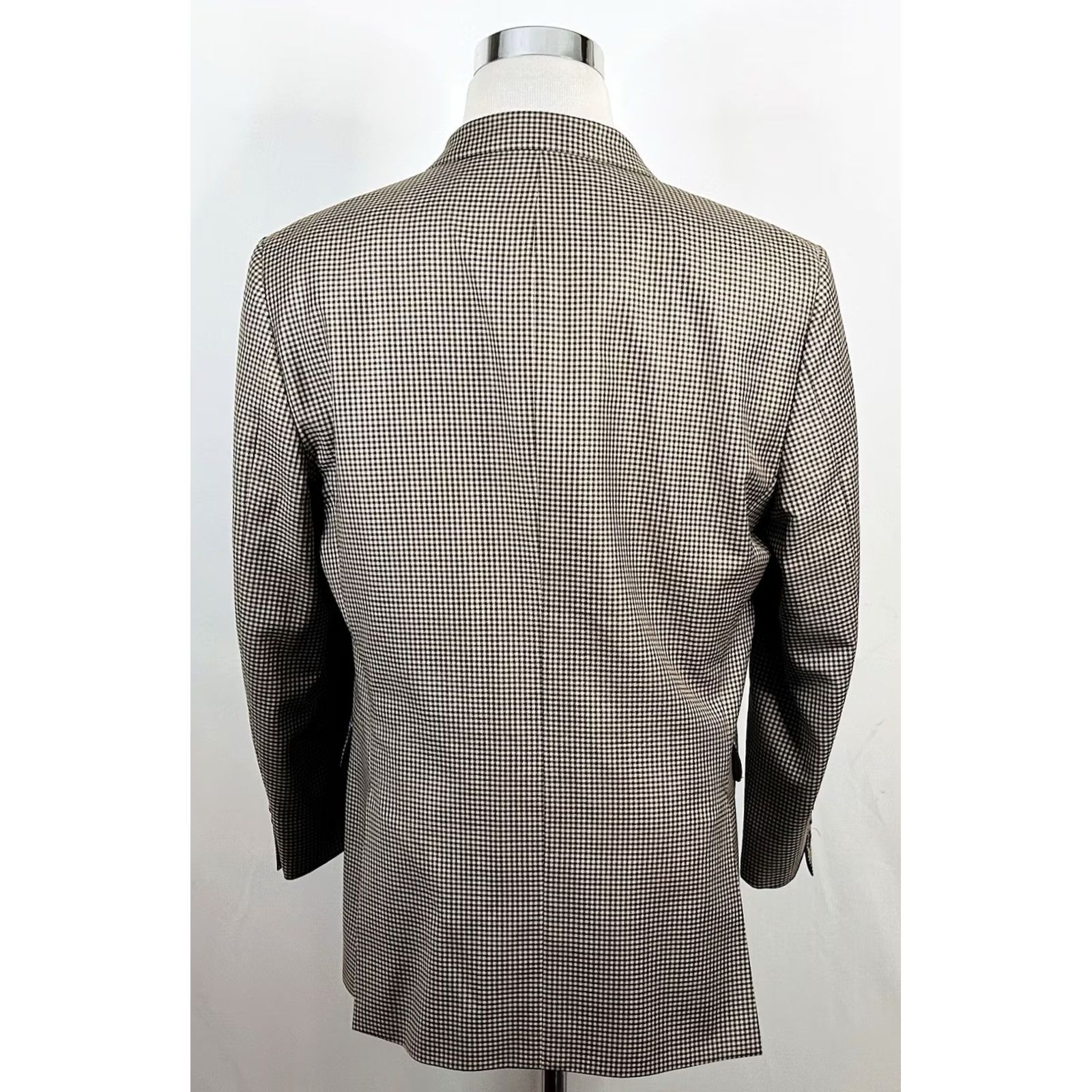 Loro Piana Coppley Sport Coat 42R Wool Beige Plaid Two Button JACKET Mens Regular 42 Loro Piana Four Seasons No N/A Size US XS / EU 42 / 0 - 6 Thumbnail