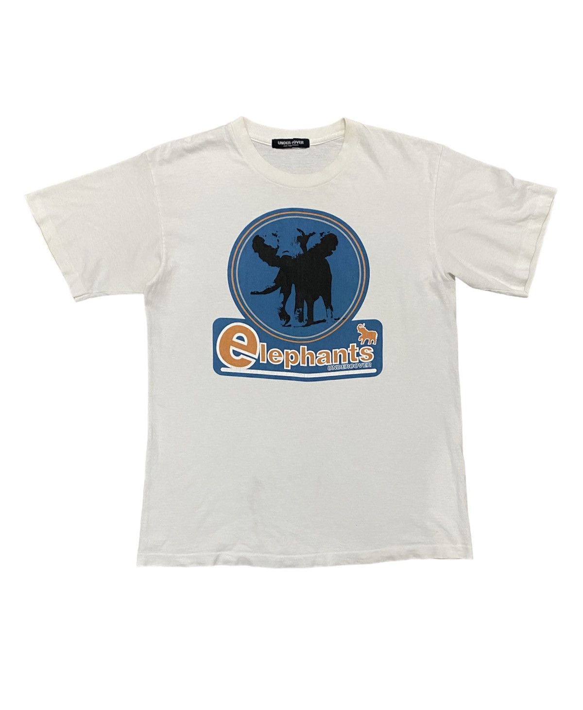 image of Jun Takahashi x Undercover Ss97 OG Undercover Elephant Tee in White, Men's (Size Medium)