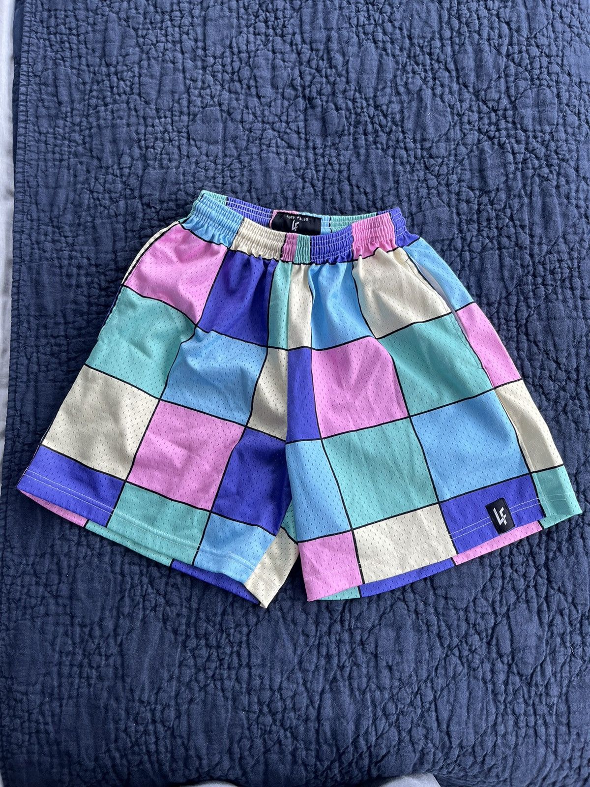 Designer × Lost Enterprises [Medium] Lost Files Colorblock Shorts Size US 32 / EU 48 - 1 Thumbnail