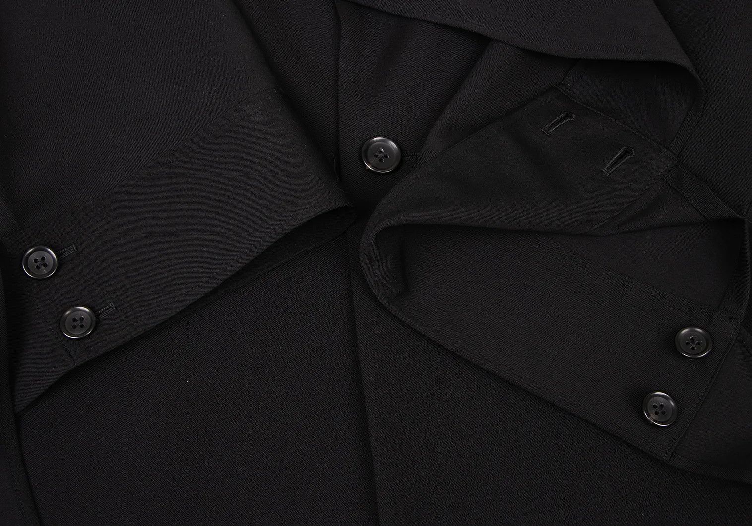 Yohji Yamamoto Yohji Yamamoto Wool Gabardine Long Jacket Size US XL / EU 56 / 4 - 7 Thumbnail