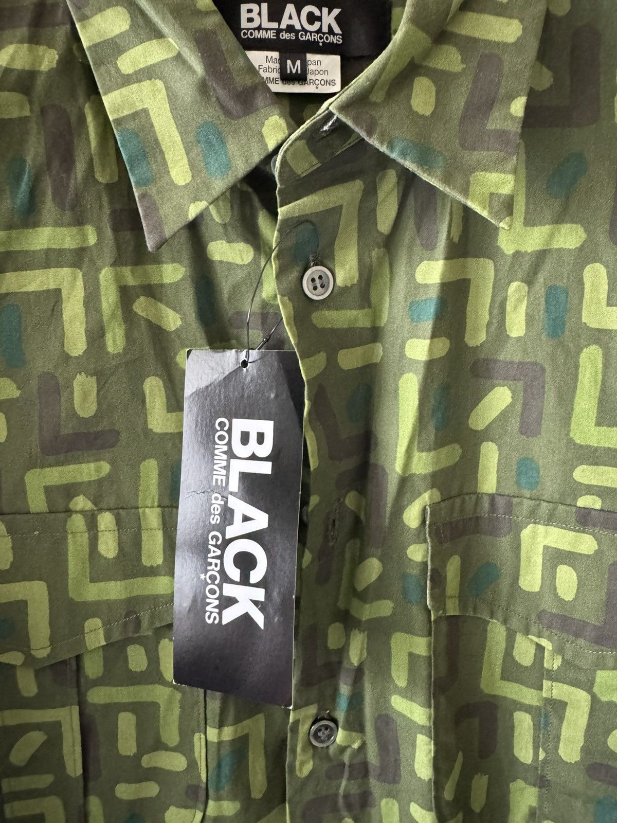 Comme des Garcons NWT 2014 Comme Des Garcon BLACK Button Up Shirt Size US M / EU 48-50 / 2 - 2 Thumbnail