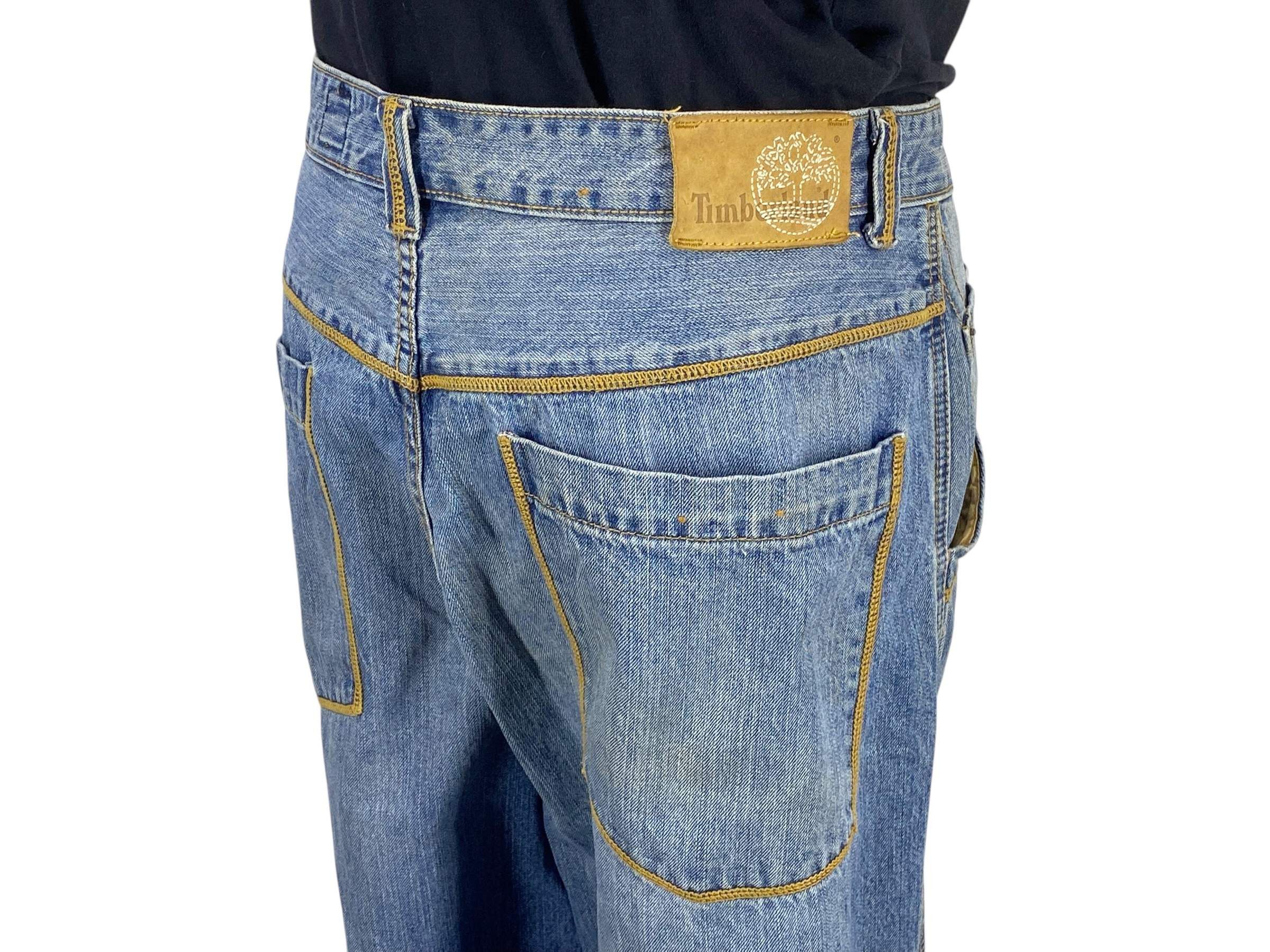 Japanese Brand Timberland Hip Hop Skateboard Jeans Cargo Baggy Jeans Size US 42 / EU 58 - 5 Thumbnail