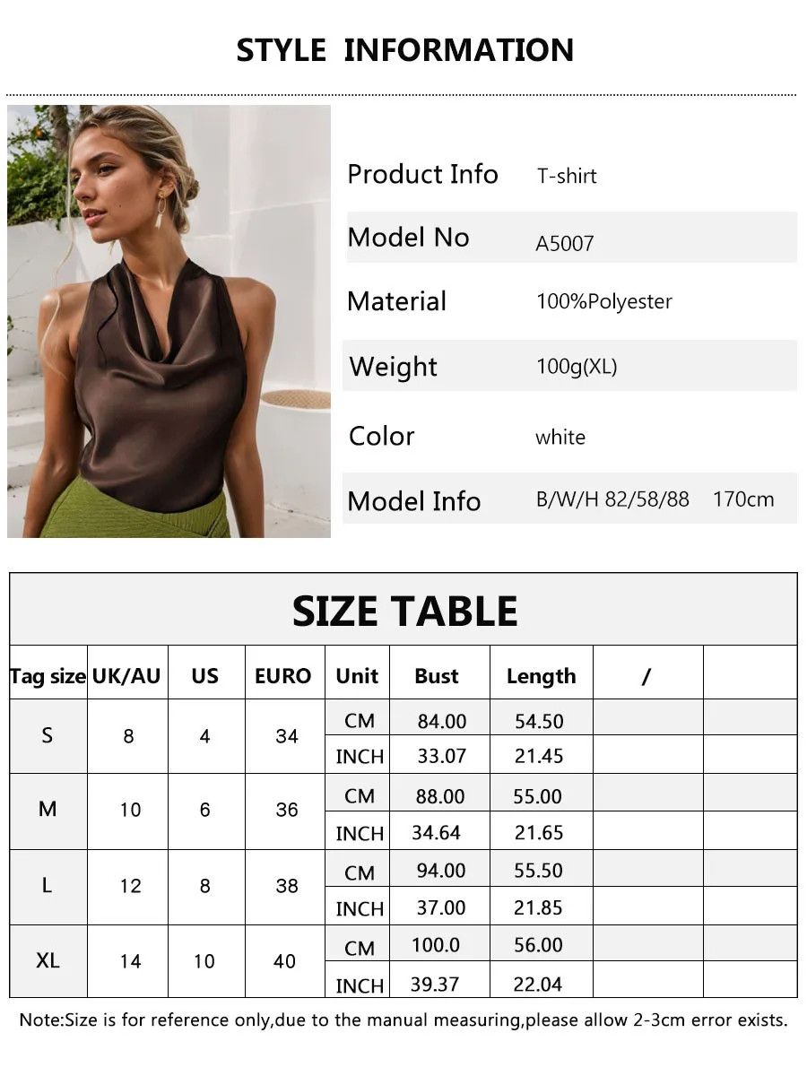 Other Women Swing Collar Sleeveless With Halter Neck Backless Tops Size S / US 4 / IT 40 - 3 Thumbnail