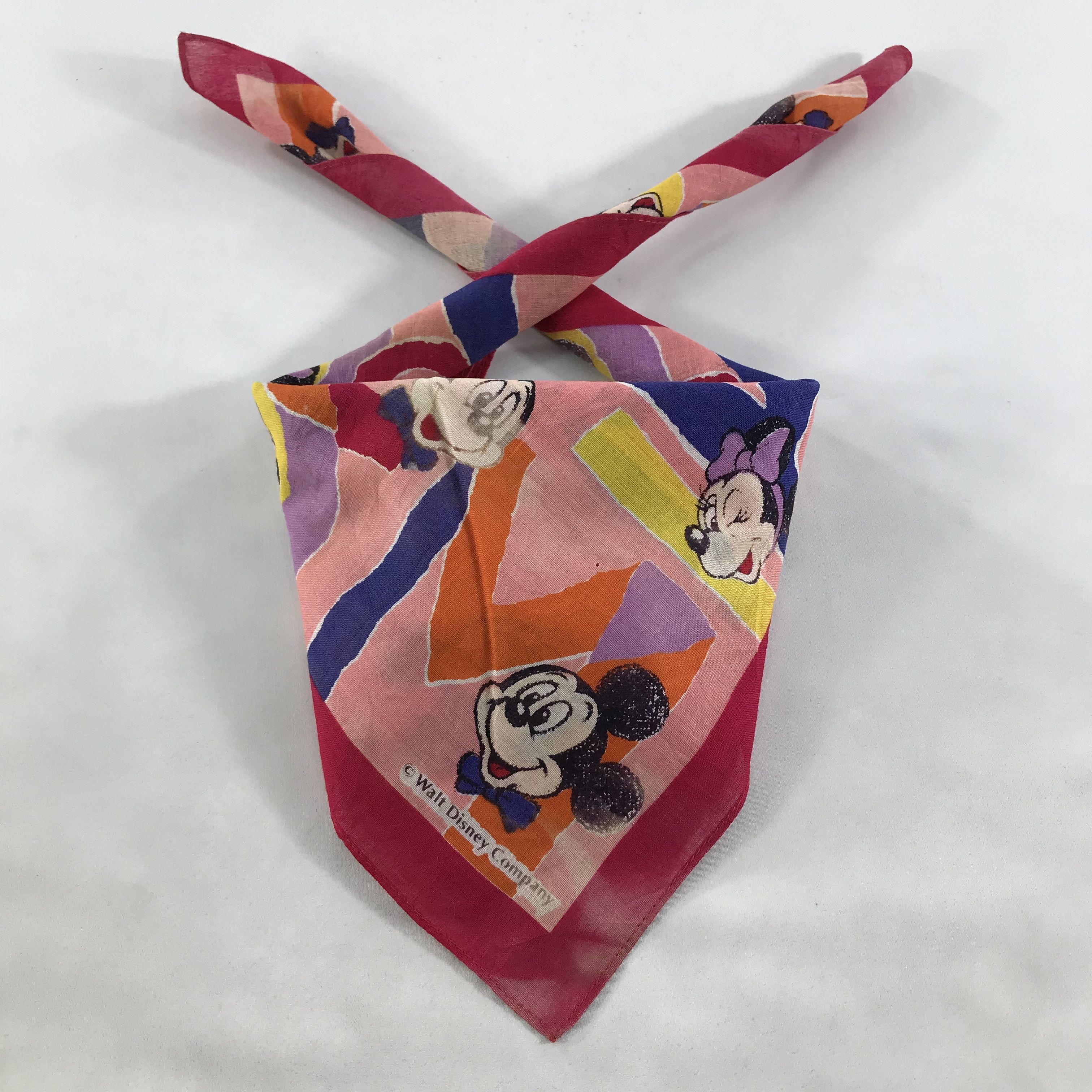 Disney × Vintage Disney Bandana / Handkerchief / Neckerchief - S1873 Size ONE SIZE - 6 Thumbnail