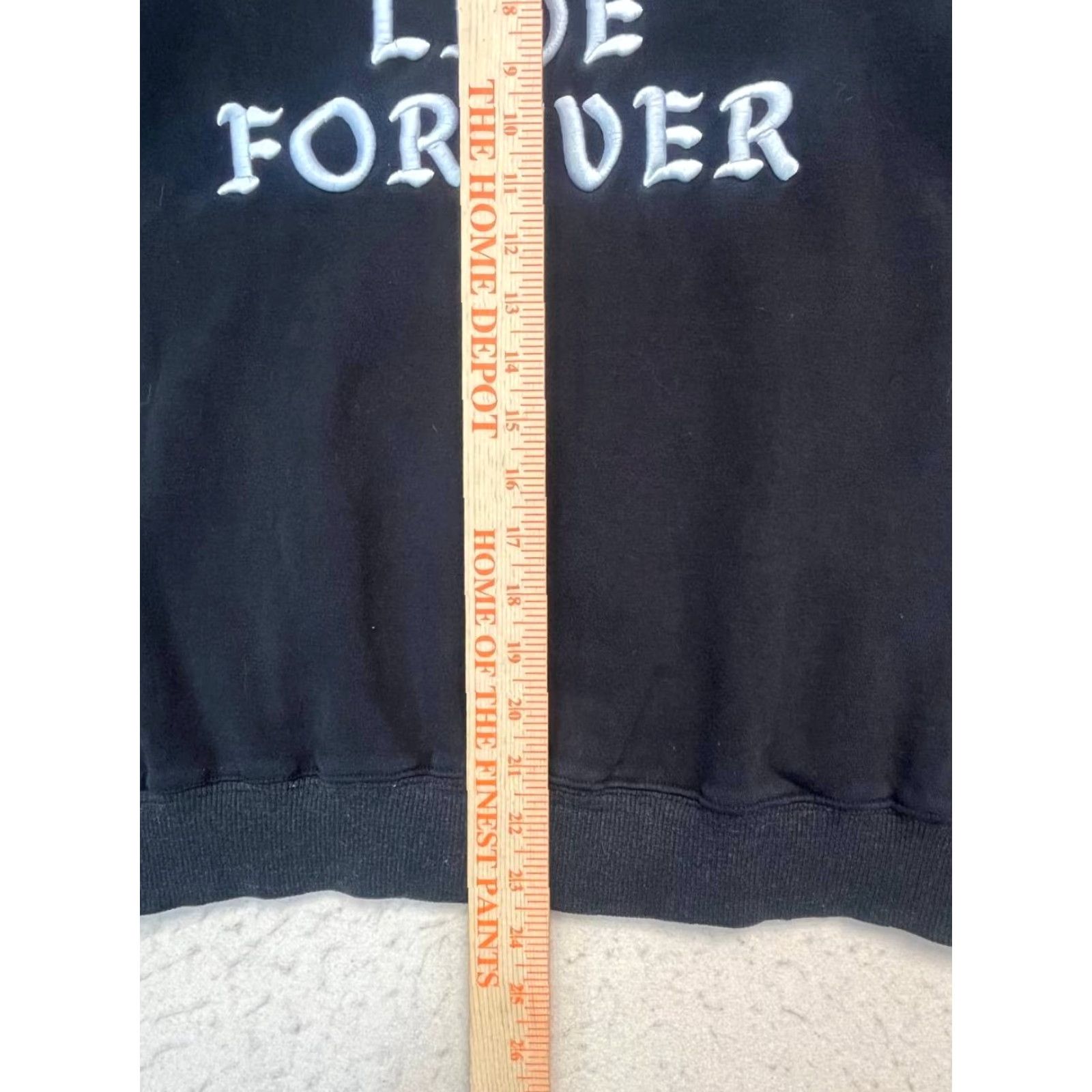 Forever 21 Forever A**holes Live Forever Polartec Hoodie Black Medium Embroidered Men Pullover Cotton Blend Size US M / EU 48-50 / 2 - 5 Thumbnail