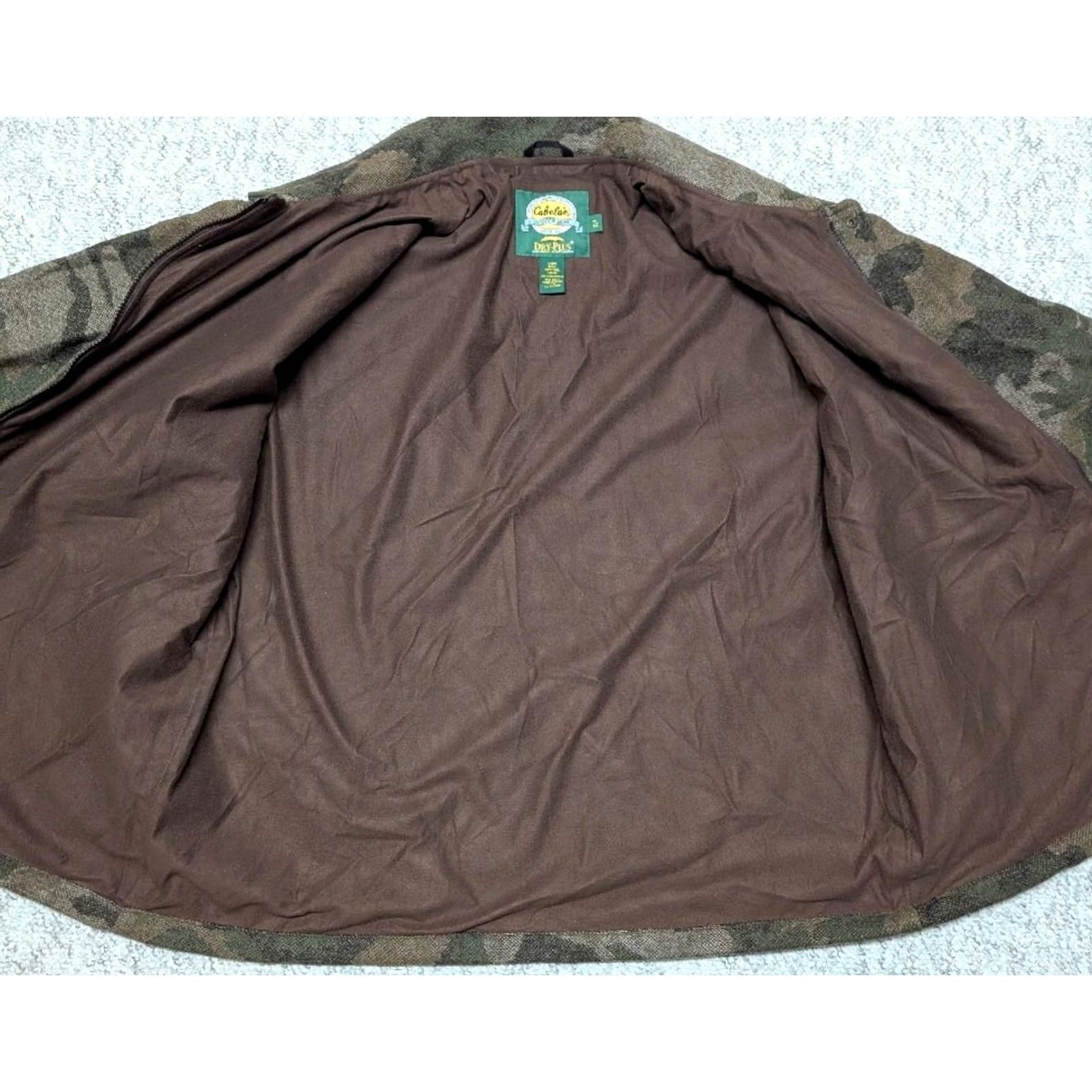 Vintage VINTAGE Cabela's camouflage coat XL Wool Parka Coat Mens Dry-Plus 100% Wool Camouflage Waterproof Size US XL / EU 56 / 4 - 7 Thumbnail