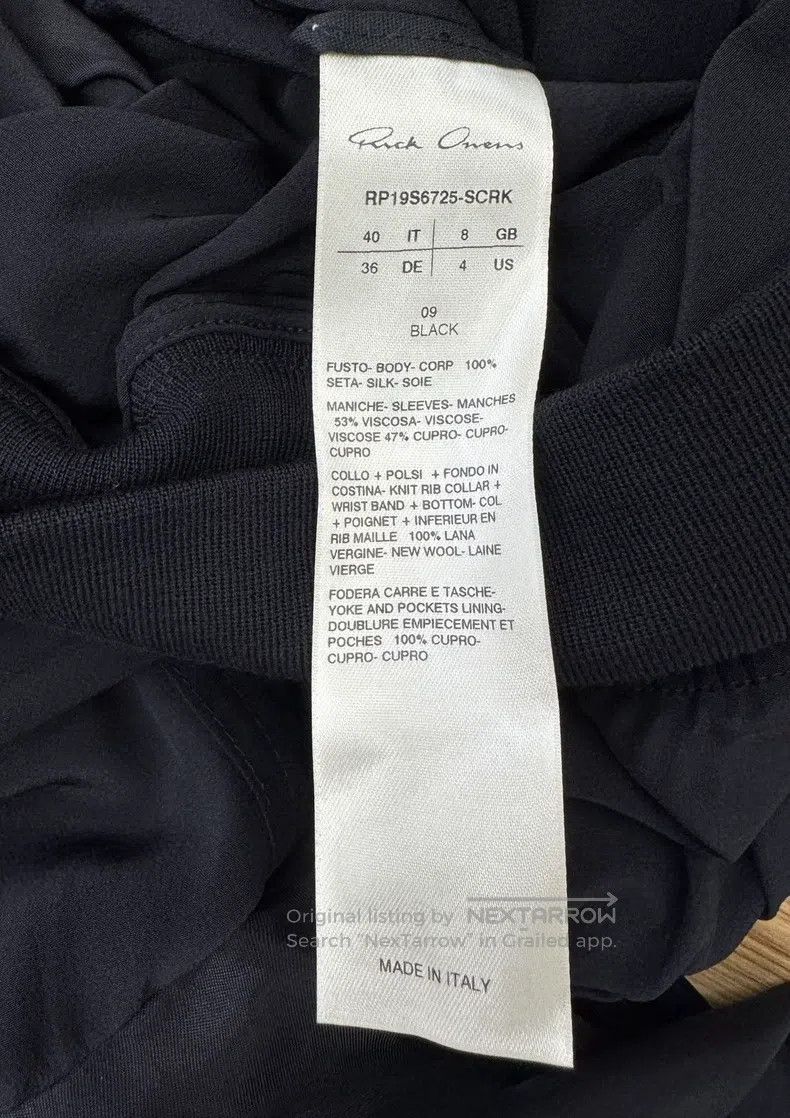 Rick Owens Rick Owens Dark style silk jacket Size US XL / EU 56 / 4 - 6 Thumbnail