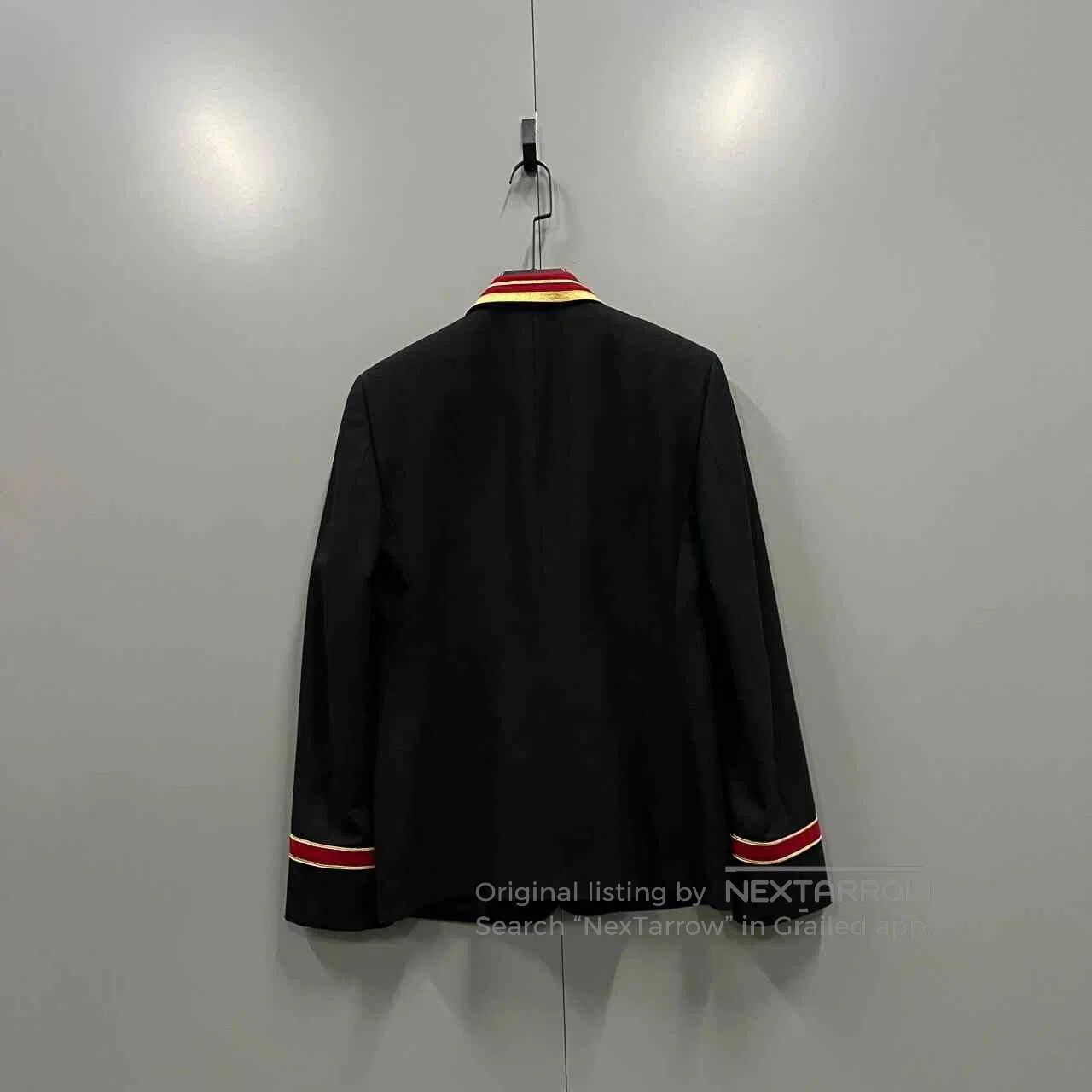 Saint Laurent Paris Saint Laurent Black Blazer Red Gold Trim. Size US S / EU 44-46 / 1 - 3 Thumbnail