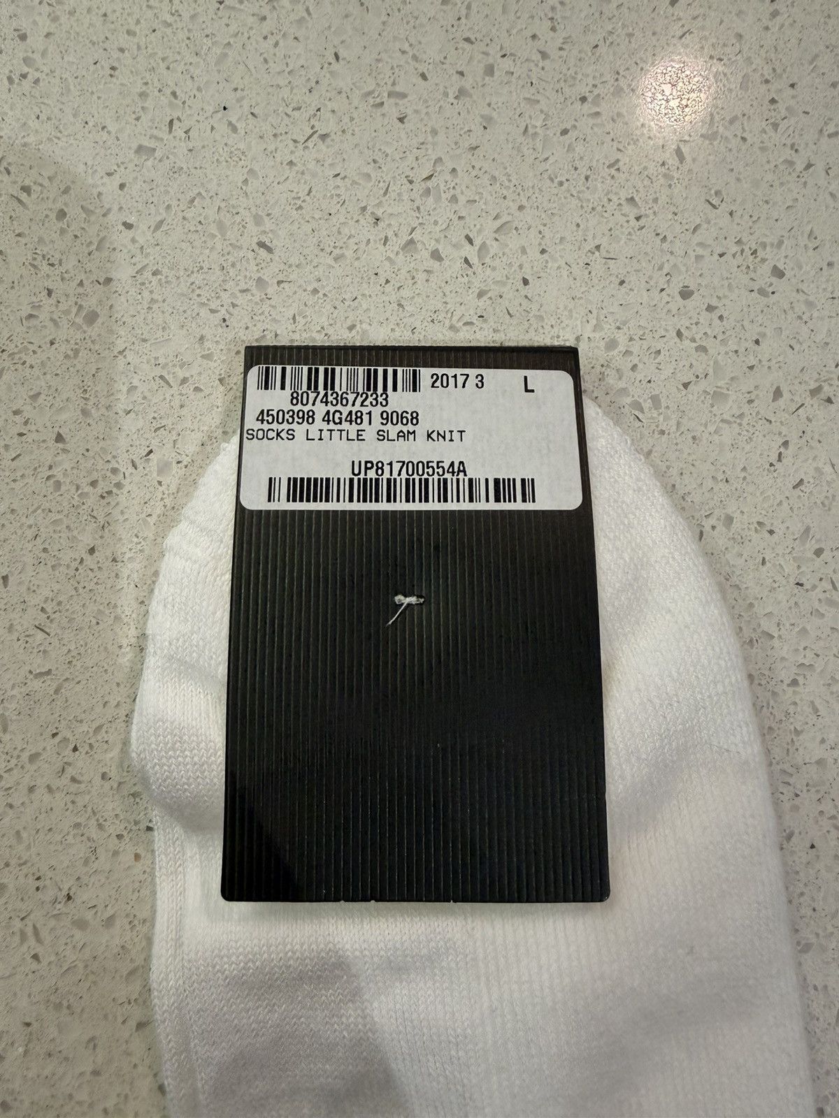 Gucci Gucci Socks Panther Logo White Blue Striped Size ONE SIZE - 6 Thumbnail