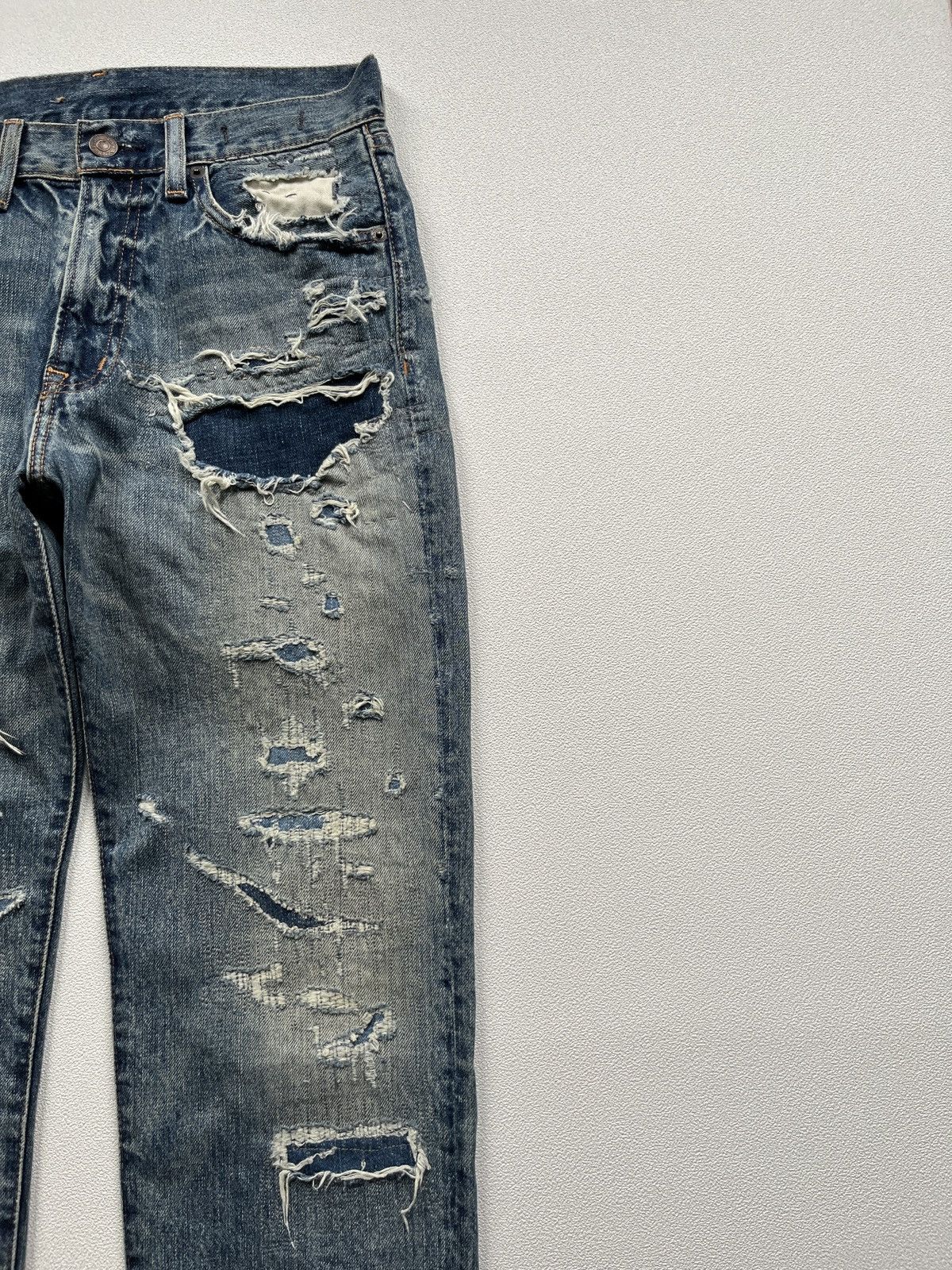 Denim & Supply Ralph Lauren Denim & Supply Ralph Lauren Distressed High Rise Boyfriend Size 27" / US 4 / IT 40 - 6 Thumbnail