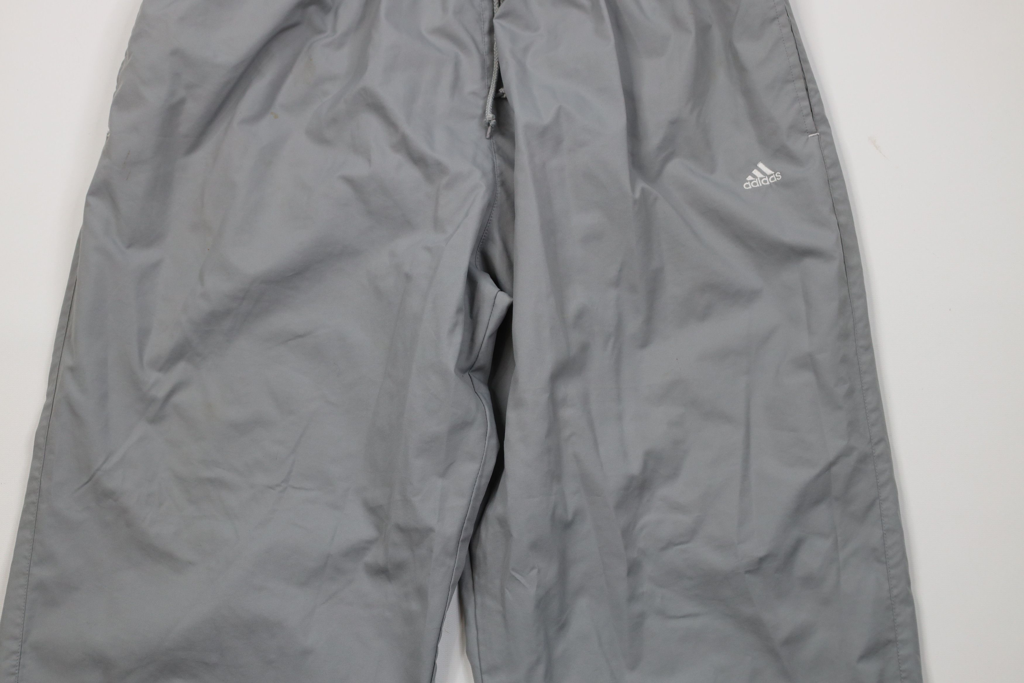 Adidas Vintage Y2K 2001 Adidas Wide Leg Windbreaker Pants Gray Size US 40 / EU 56 - 3 Thumbnail