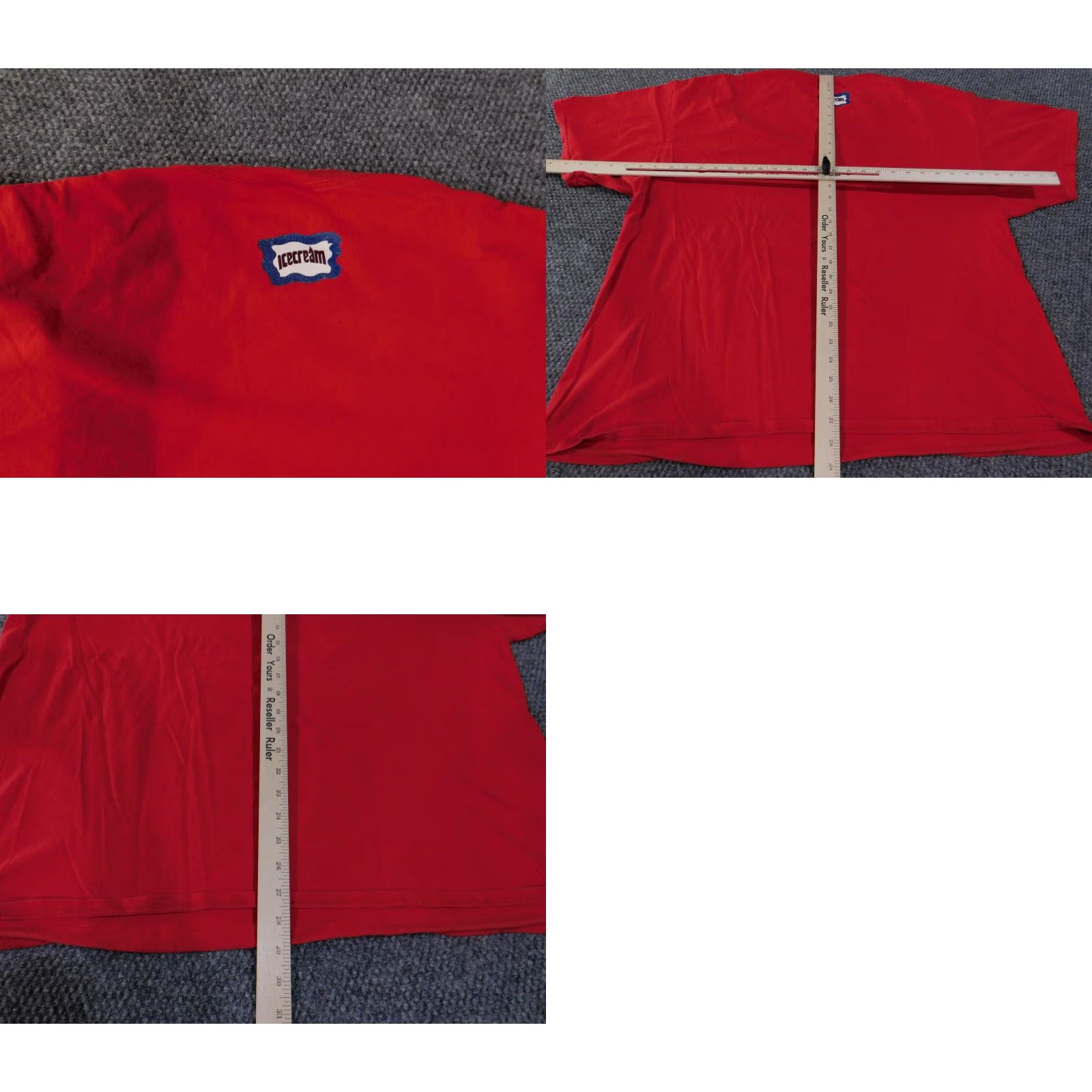 Billionaire Boys Club Billionaire Boys Club Icecream Shirt Mens 2XL Red Graphic Print Crew Neck Short Sleeve Cotton USA Size US XXL / EU 58 / 5 - 9 Thumbnail