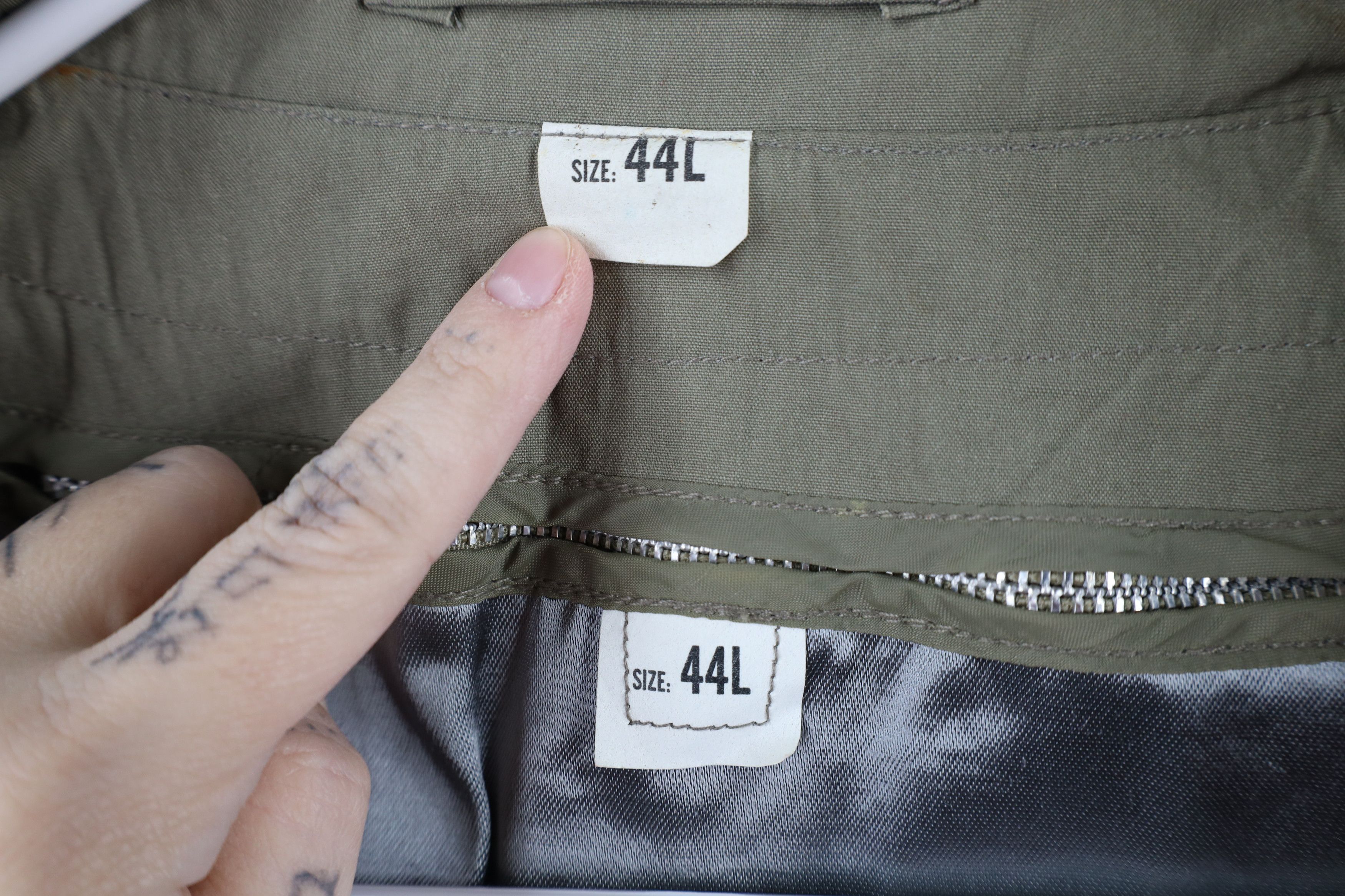 Vintage Vintage 90s Military Weather Trench Coat Jacket Pewter USA Size US L / EU 52-54 / 3 - 13 Thumbnail