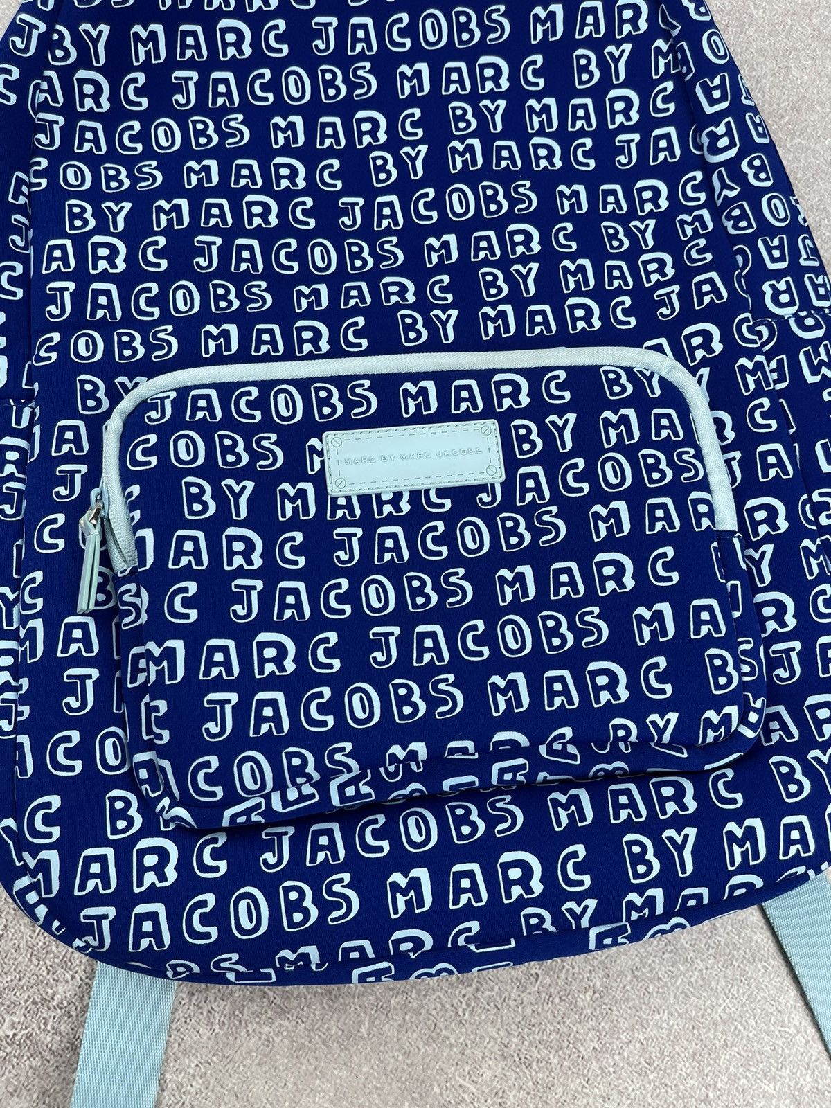 Marc Jacobs Marc Jacobs Backpack Monogram Blue Size ONE SIZE - 3 Thumbnail