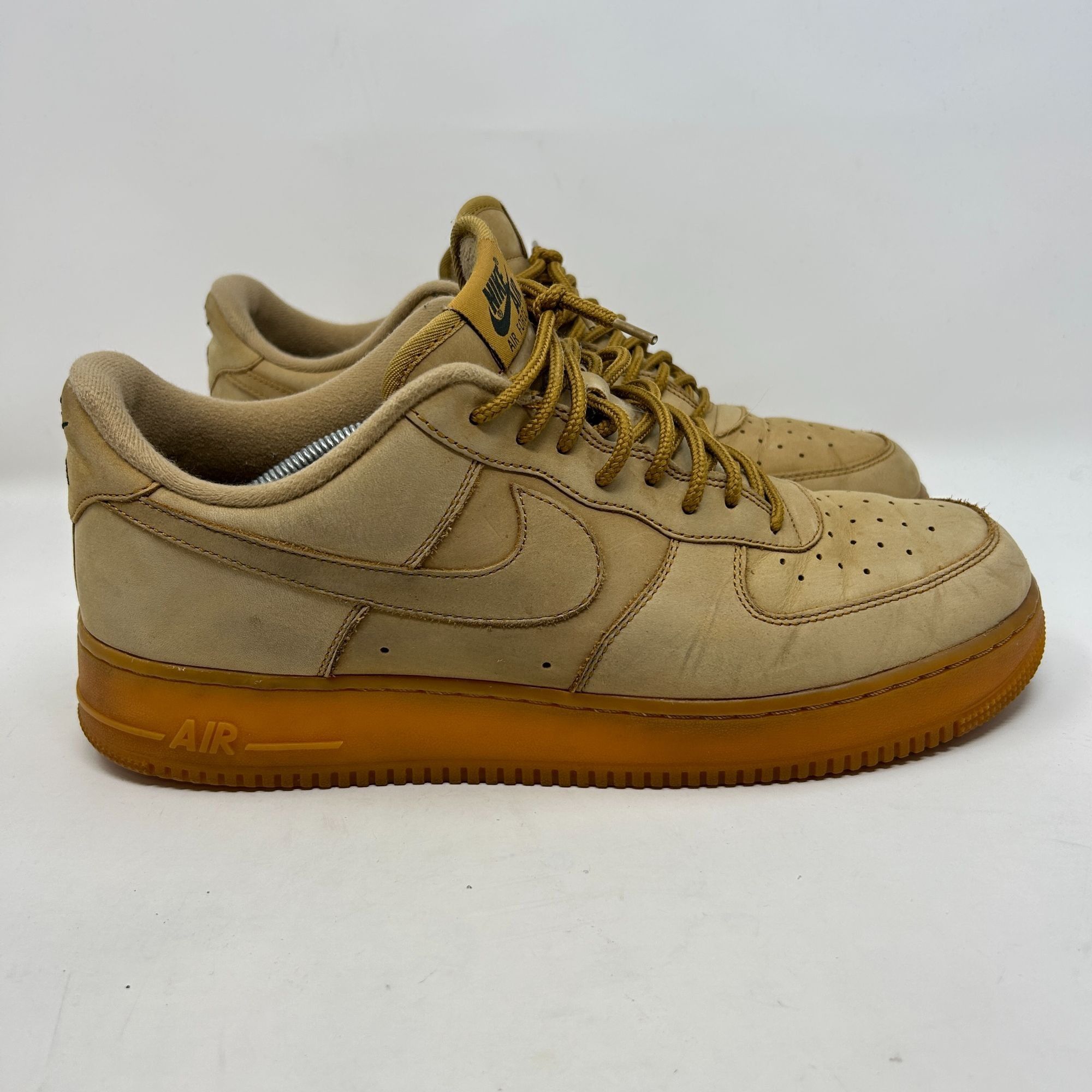 Nike Nike Air Force 1 Low Flax Wheat Gum Nubuck Sneakers AA4061-2 Size US 13 / EU 46 - 3 Thumbnail