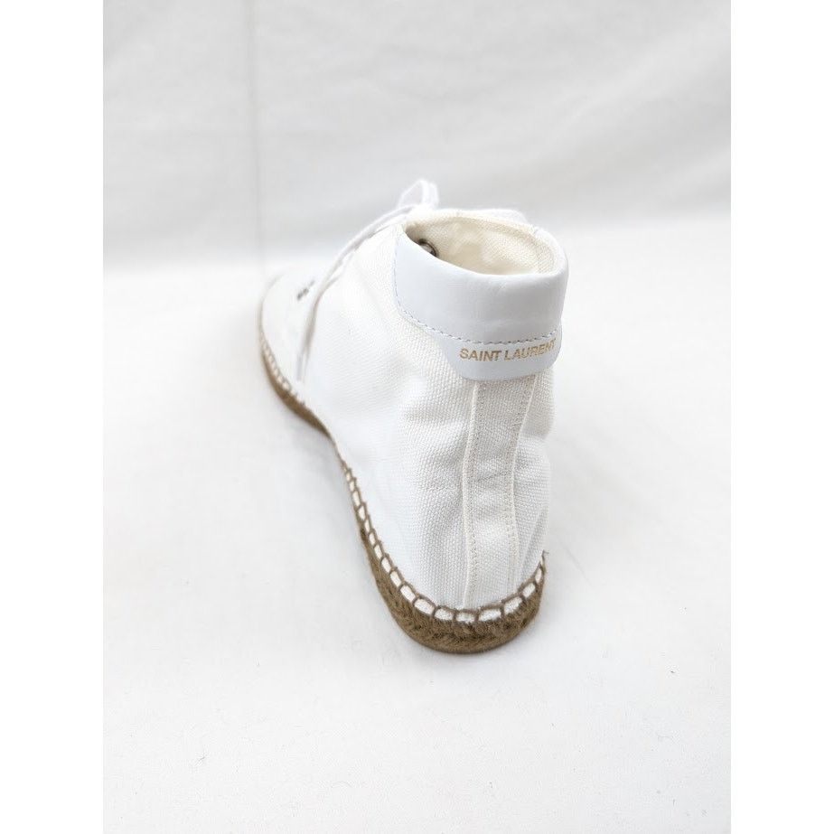 Saint Laurent Paris o1rshd1 Damon High-Top Sneakers in Off-White/Blanc Opti Size US 10 / EU 43 - 12 Thumbnail