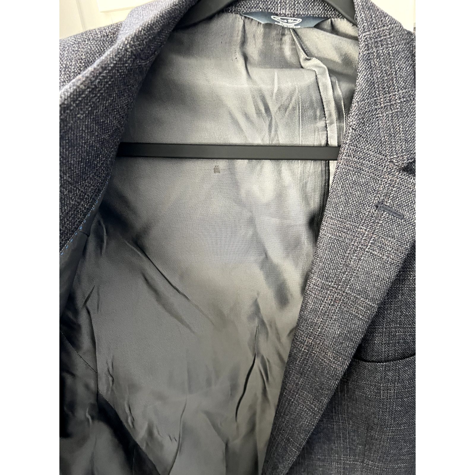 Pronto Uomo Pronto Uomo Grey Lambwool Blazer 44L Size 44L - 5 Thumbnail