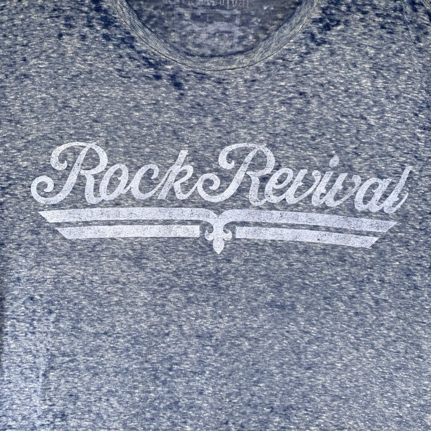 Vintage Rock Revival Mens T Shirt Large Light Blue Washed Out Double Sided SUPER THIN Size US L / EU 52-54 / 3 - 3 Thumbnail