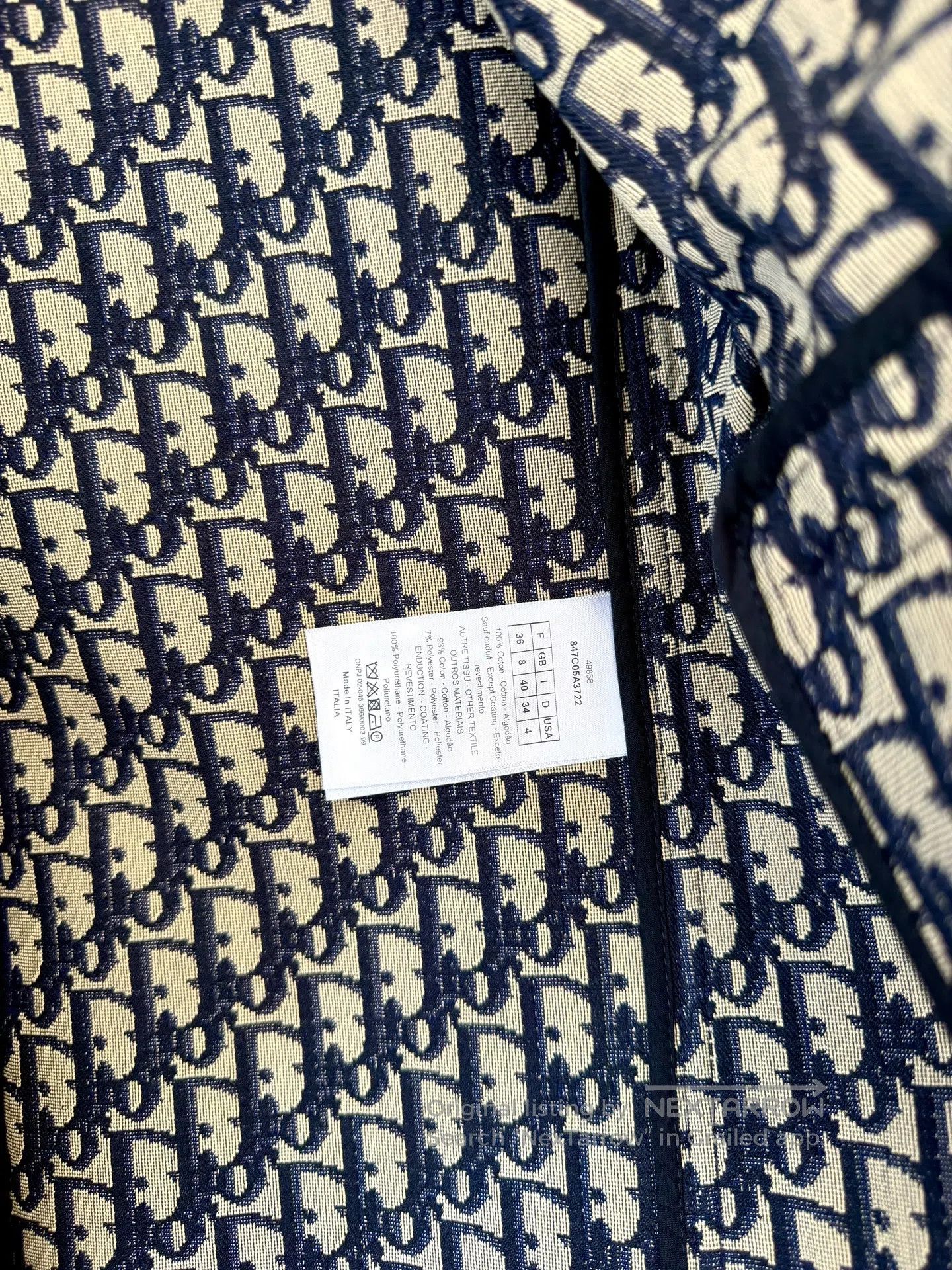 Dior Dior Bee Monogrammed Windbreaker Blazer Overcoat| Size XS / US 0-2 / IT 36-38 - 4 Thumbnail