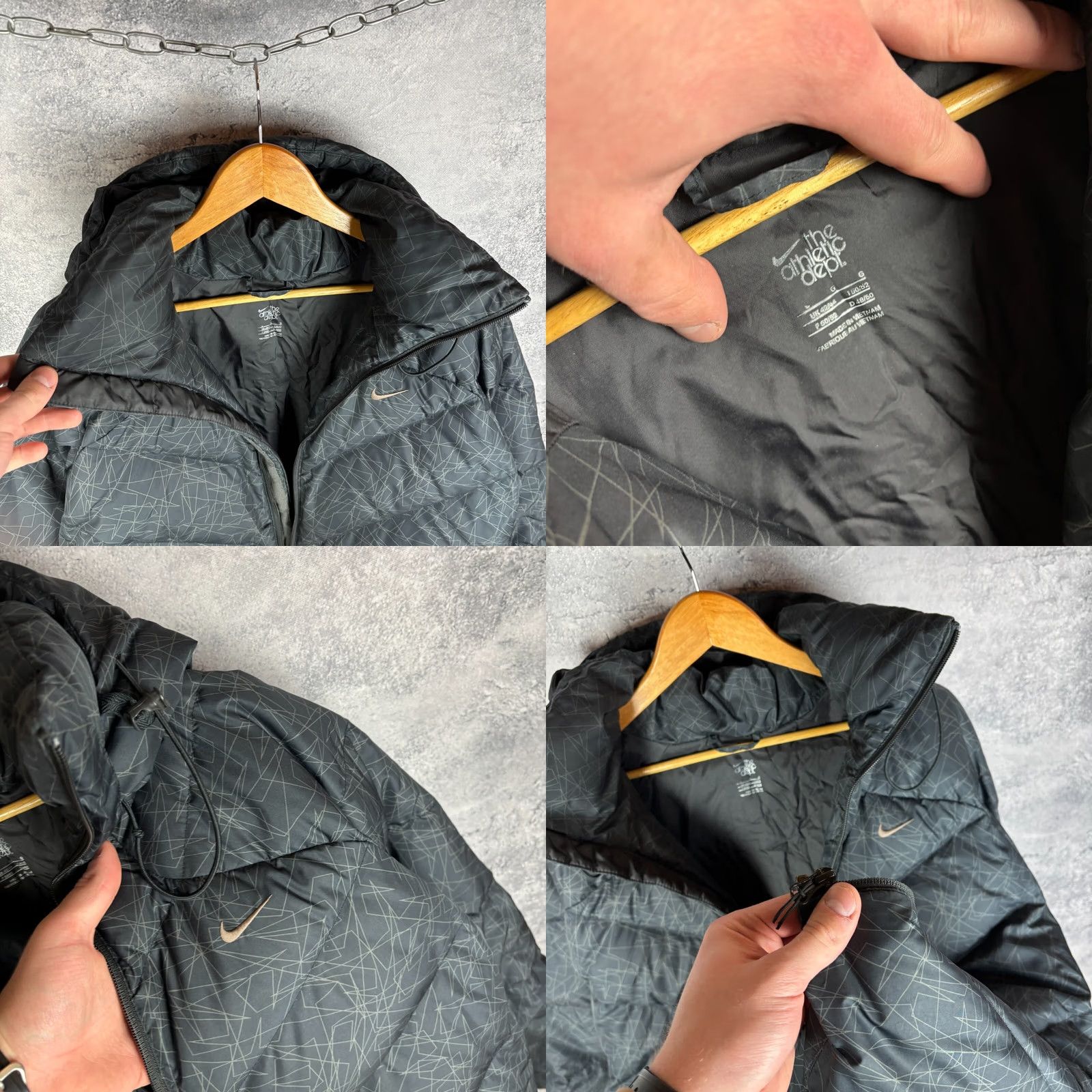 Nike Nike Down Jacket Puffer Blue Polyester Size L Men’s Vintage Jacket Size US L / EU 52-54 / 3 - 8 Thumbnail
