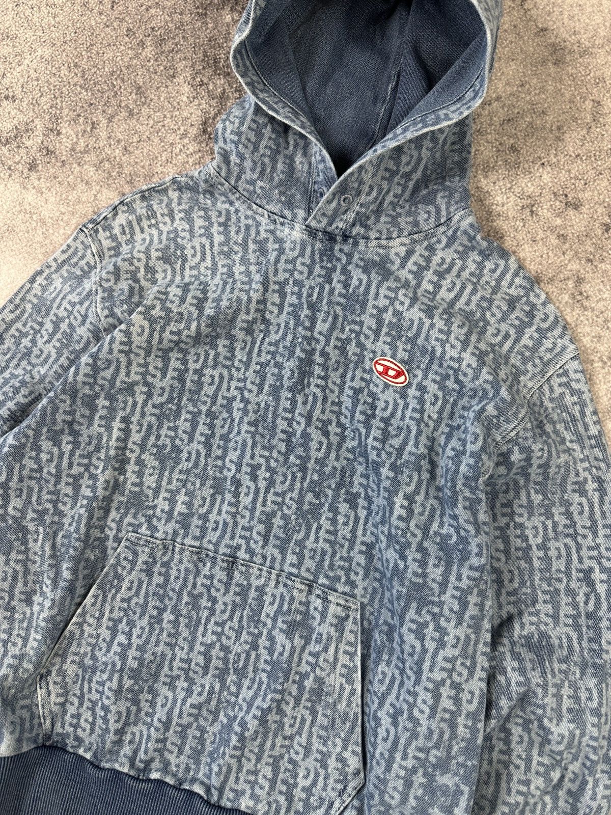 Diesel Y2K Vintage Diesel Hoodie Monogram Logo Avant Garde Rare VTg Size US S / EU 44-46 / 1 - 2 Thumbnail