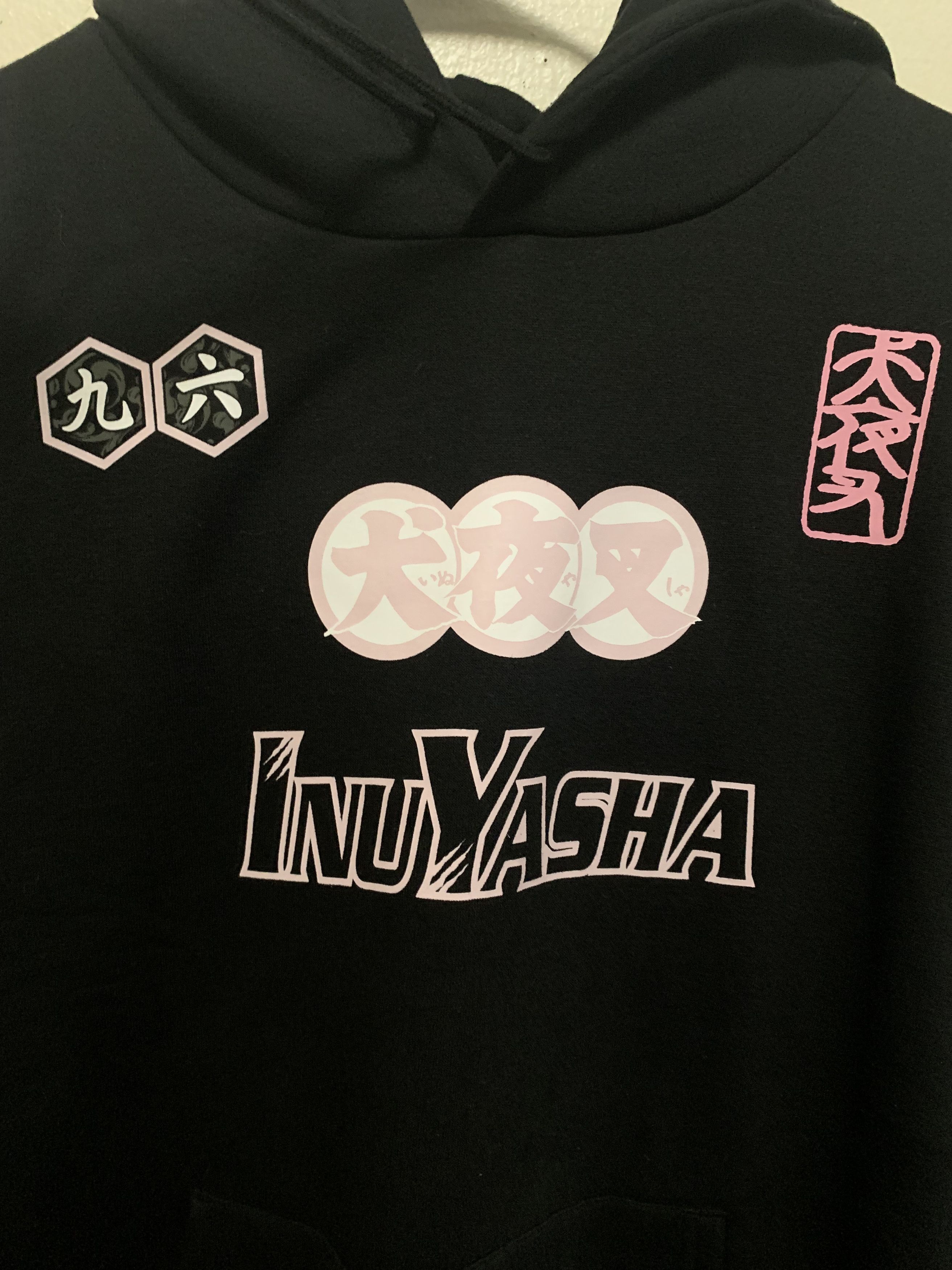 Anime INUYASHA Graphic Print Hoodie ⊛ BLACK/PINK ⊛ Brand New Size US M / EU 48-50 / 2 - 7 Thumbnail